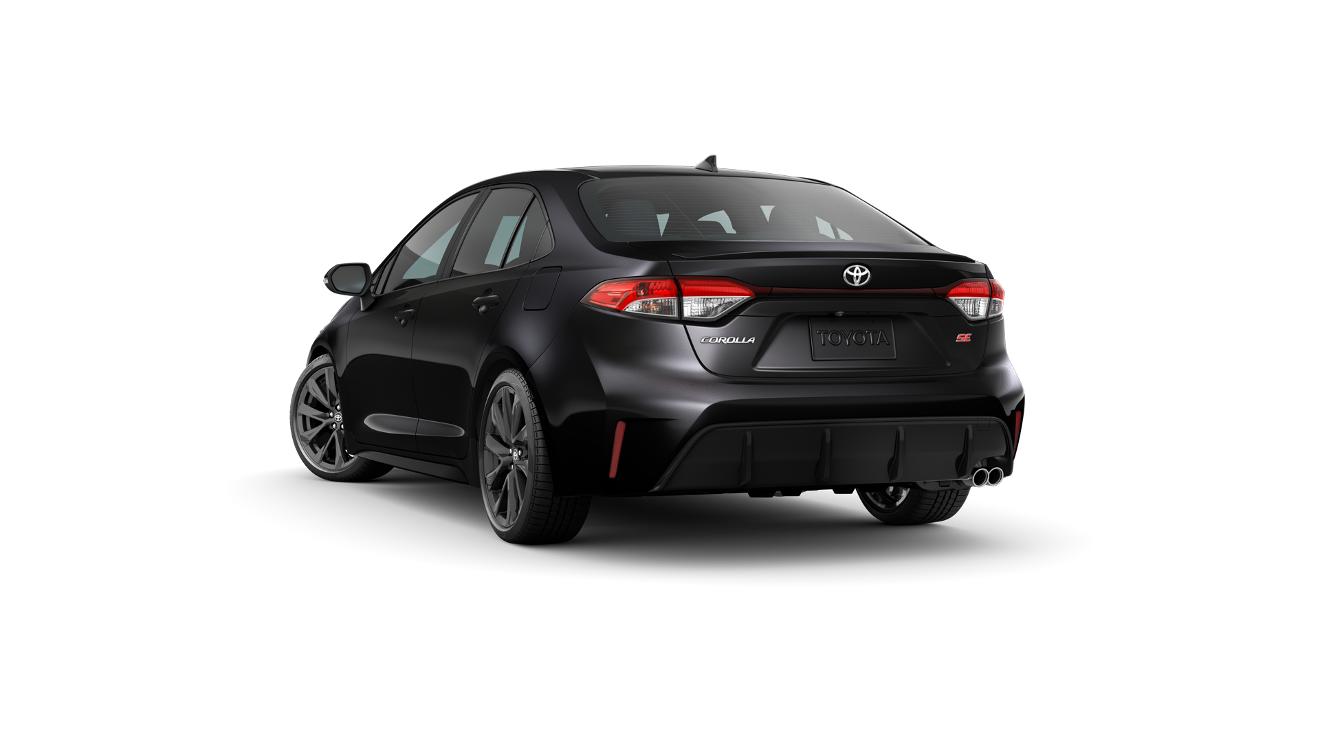 2023 Toyota Corolla in Midnight Black Metallic.