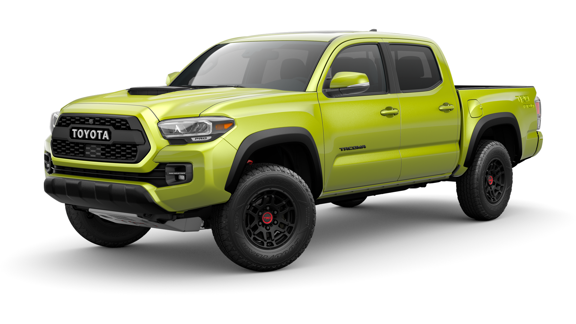 2022 Toyota Tacoma in Electric Lime Metallic.
