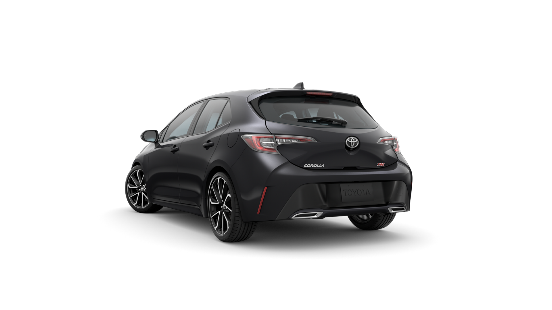 2021 Toyota Hatchback in Midnight Black Metallic.