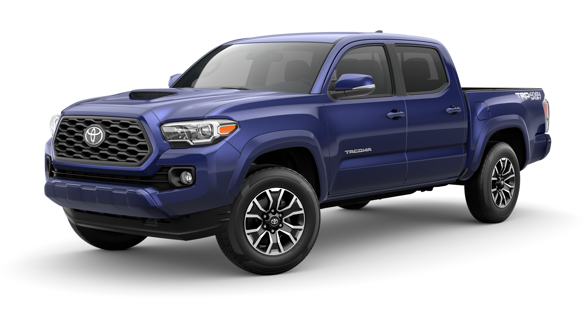 2022 Toyota Tacoma in Blue Crush Metallic.