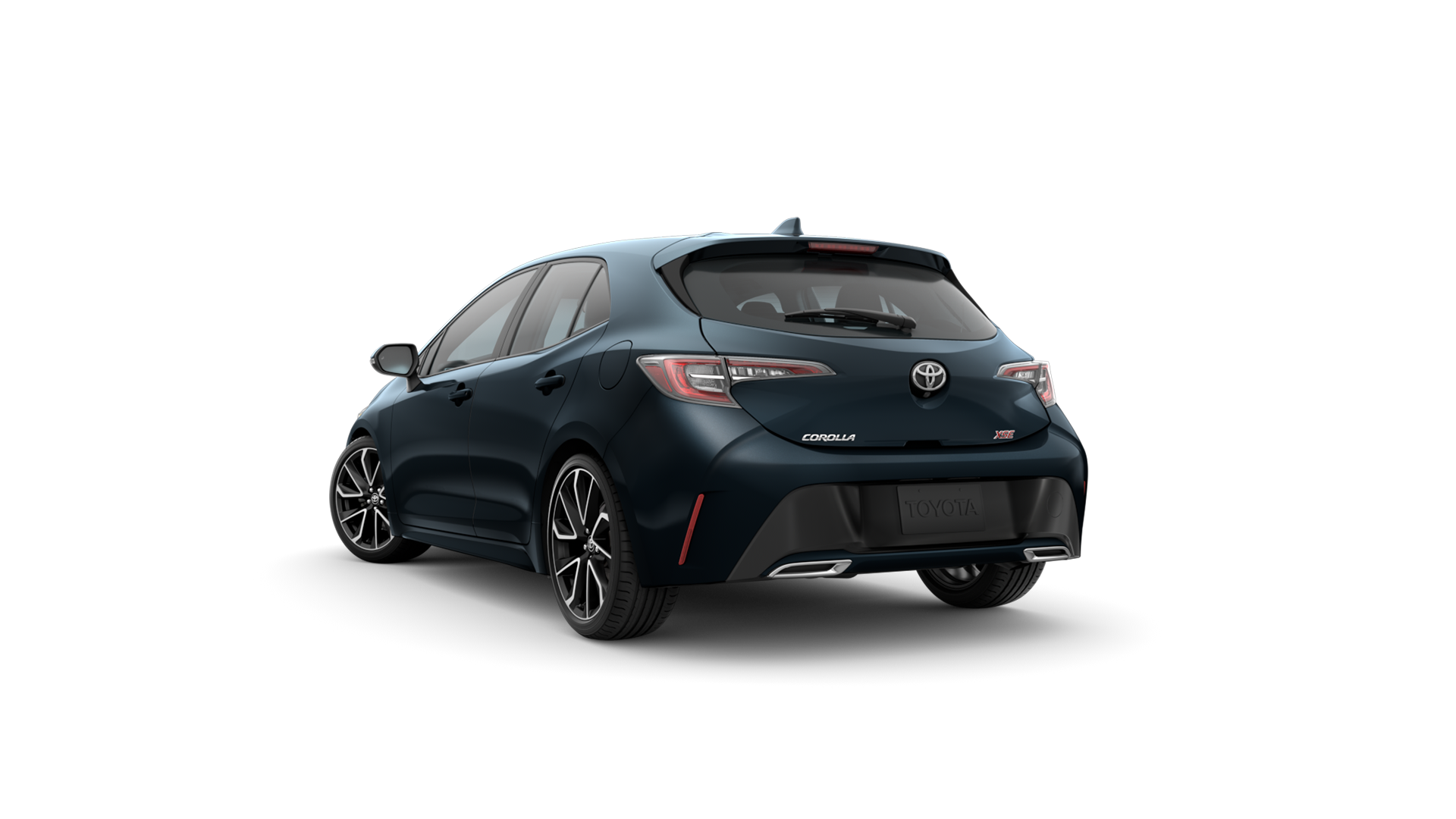2021 Toyota Hatchback in Galactic Aqua Mica.