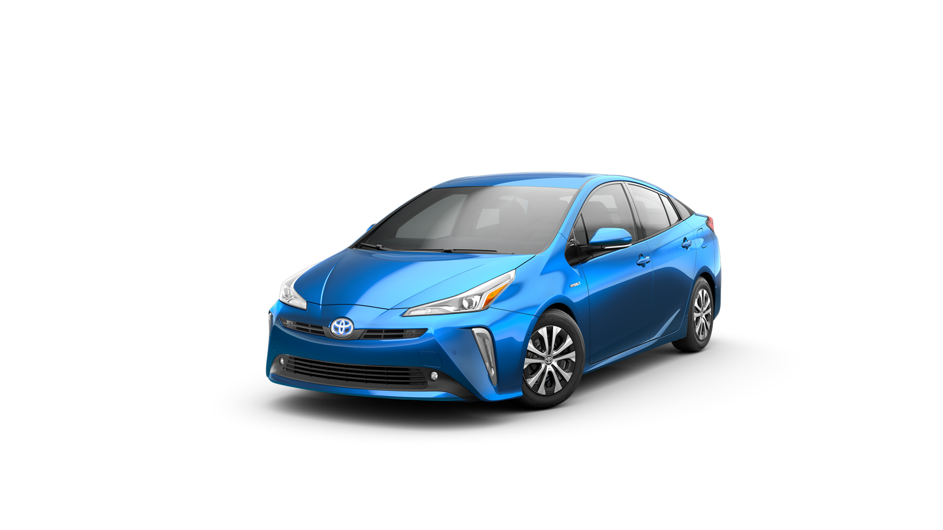 2021 Toyota Prius in Electric Storm Blue.