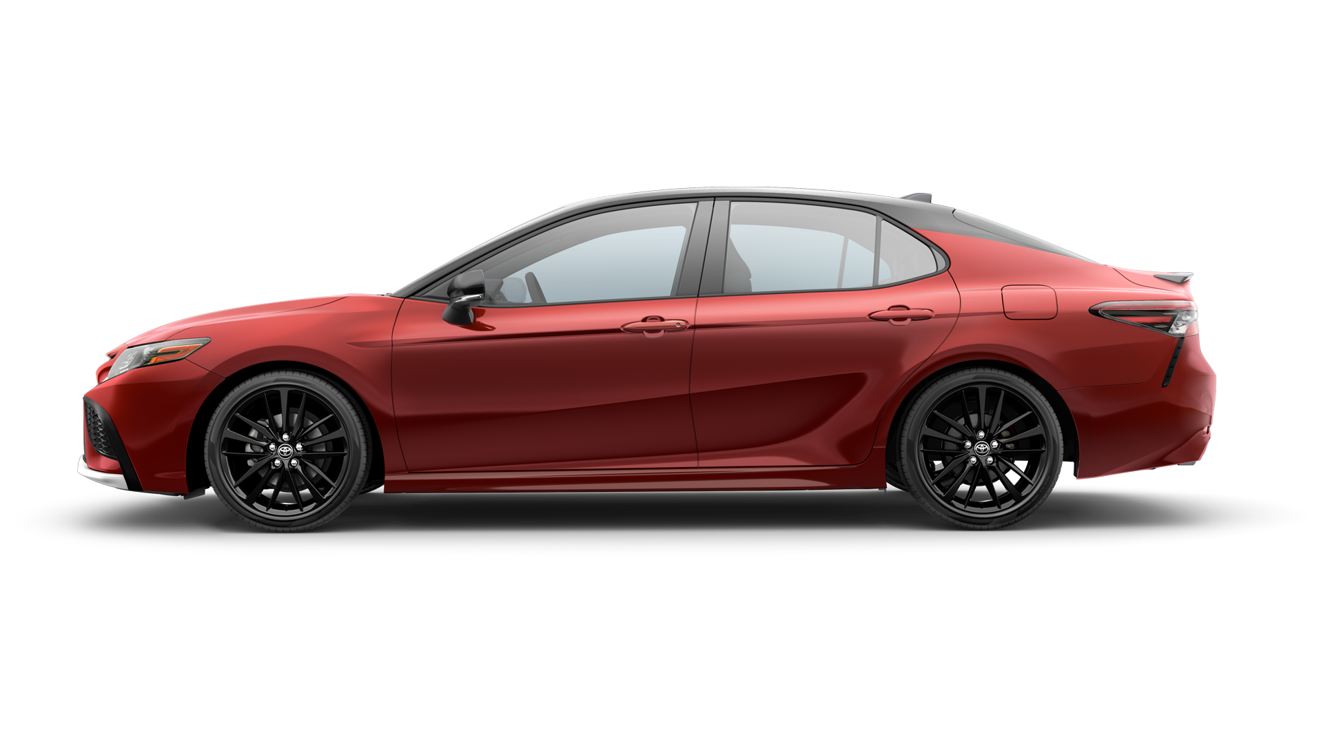 2024 Toyota Camry in Supersonic Red/Midnight Black Metallic Roof*.