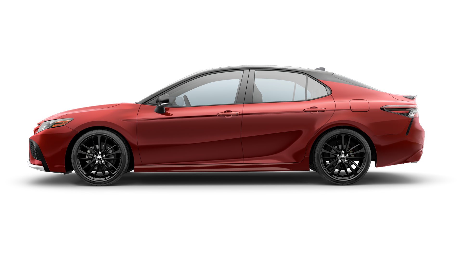 2023 Toyota Camry in Supersonic Red/Midnight Black Metallic Roof*.