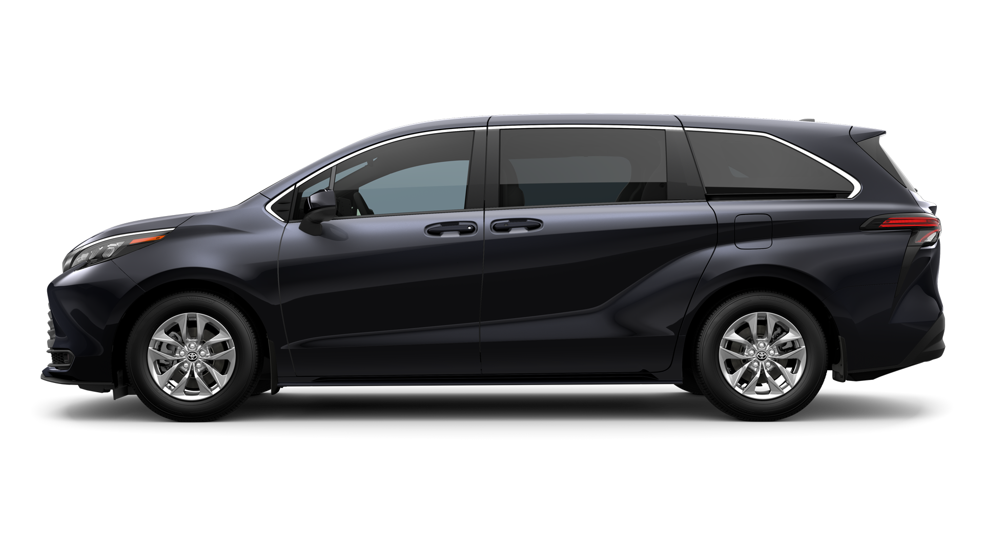 2024 Toyota Sienna in Midnight Black Metallic.