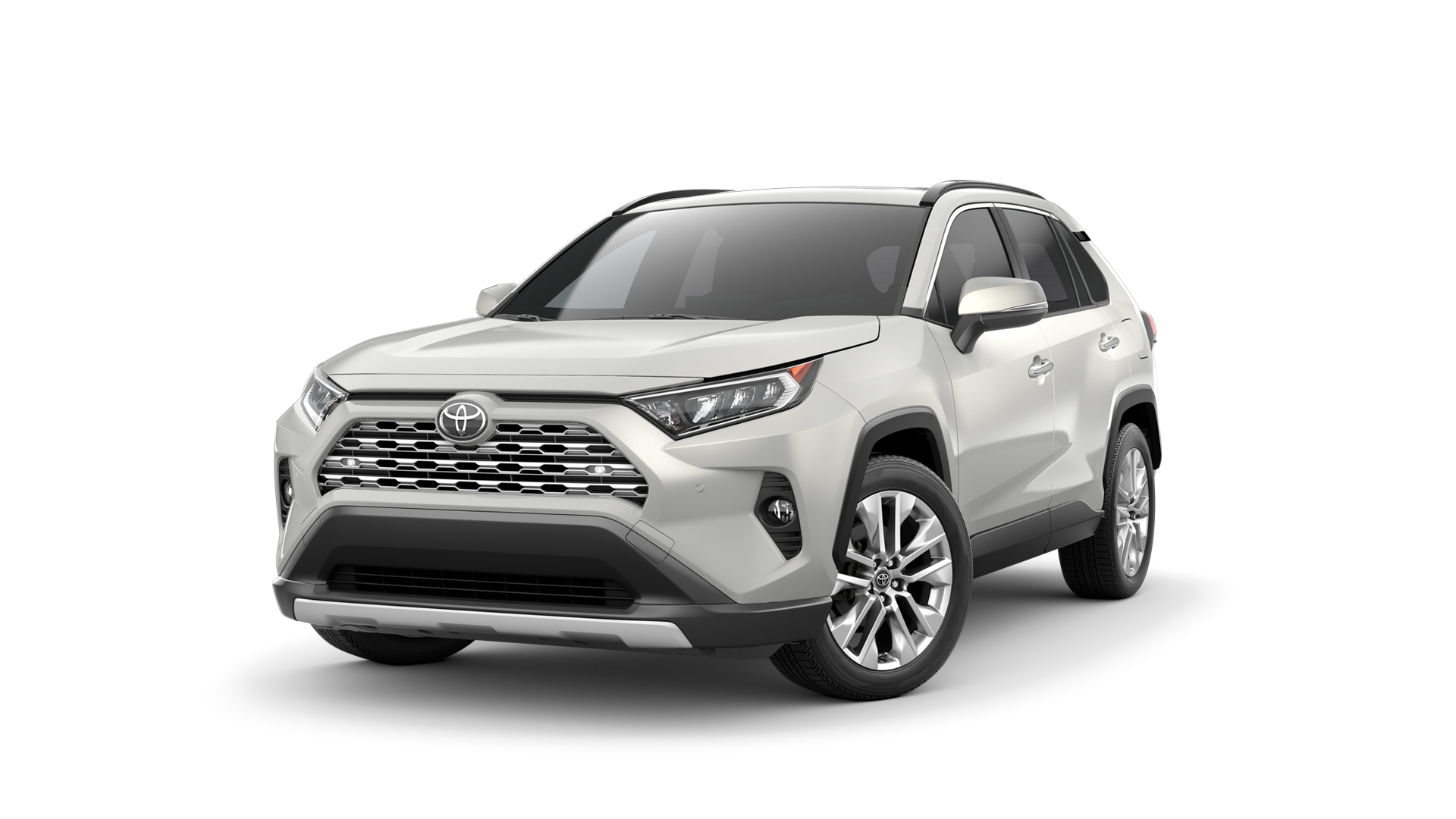 2021 Toyota RAV4 in Blizzard Pearl.