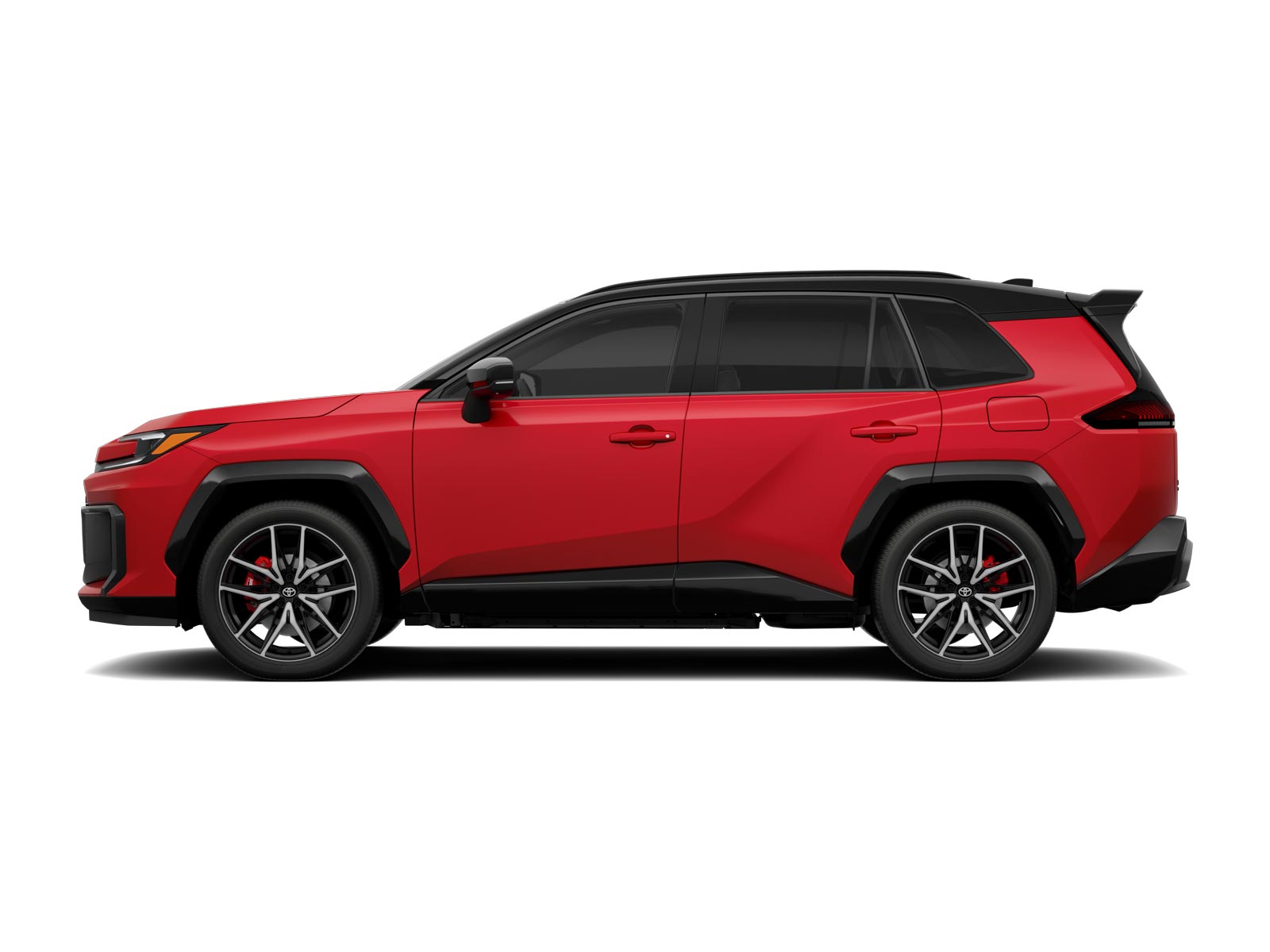 Three-sixty image of 2026 RAV4 Plug-in Hybrid in Supersonic Red w/ Black roof