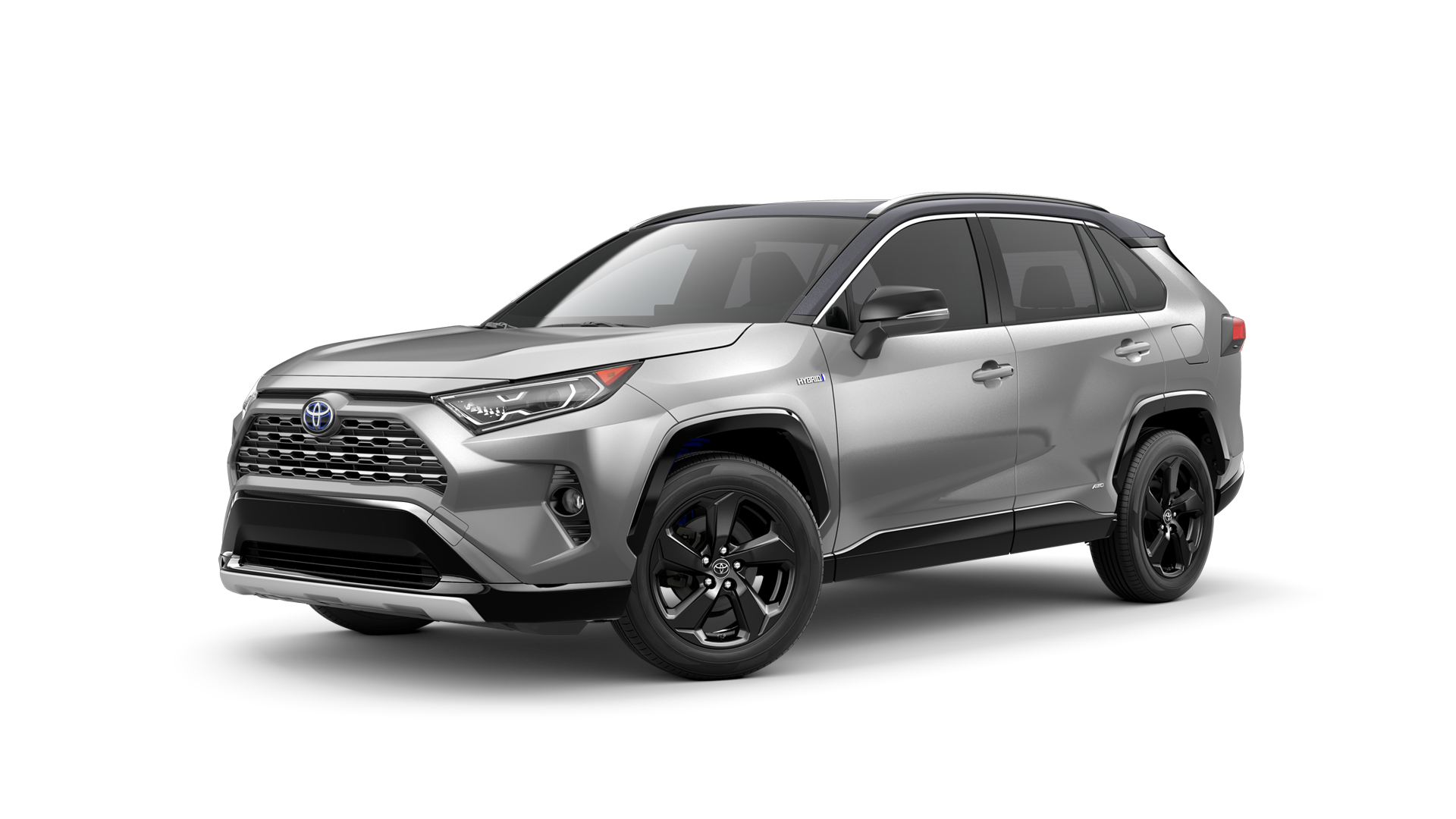 2021 Toyota RAV4 in Silver Sky Metallic/Midnight Black Metallic Roof.