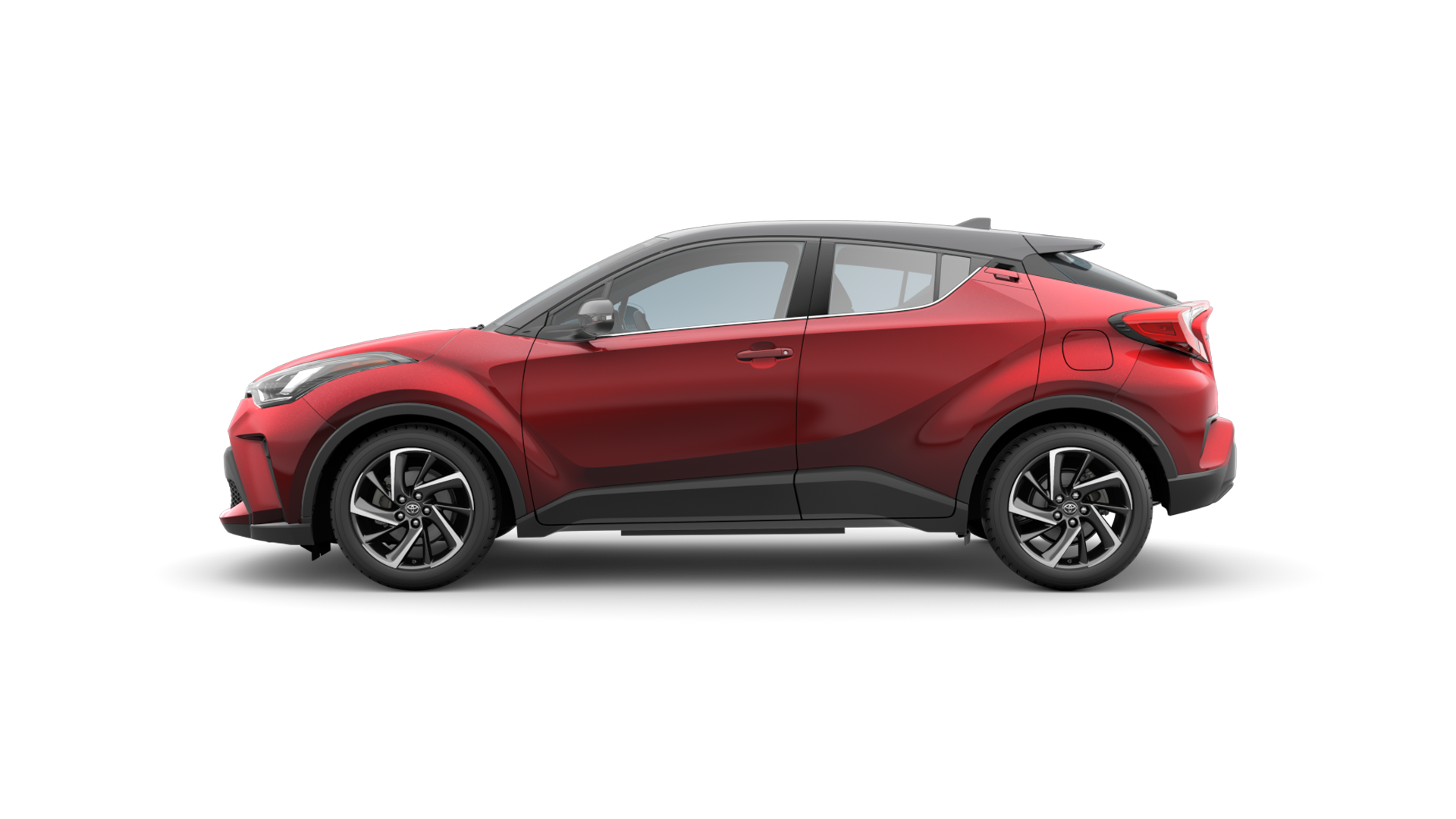 2022 Toyota C-HR in Supersonic Red/Black Roof.