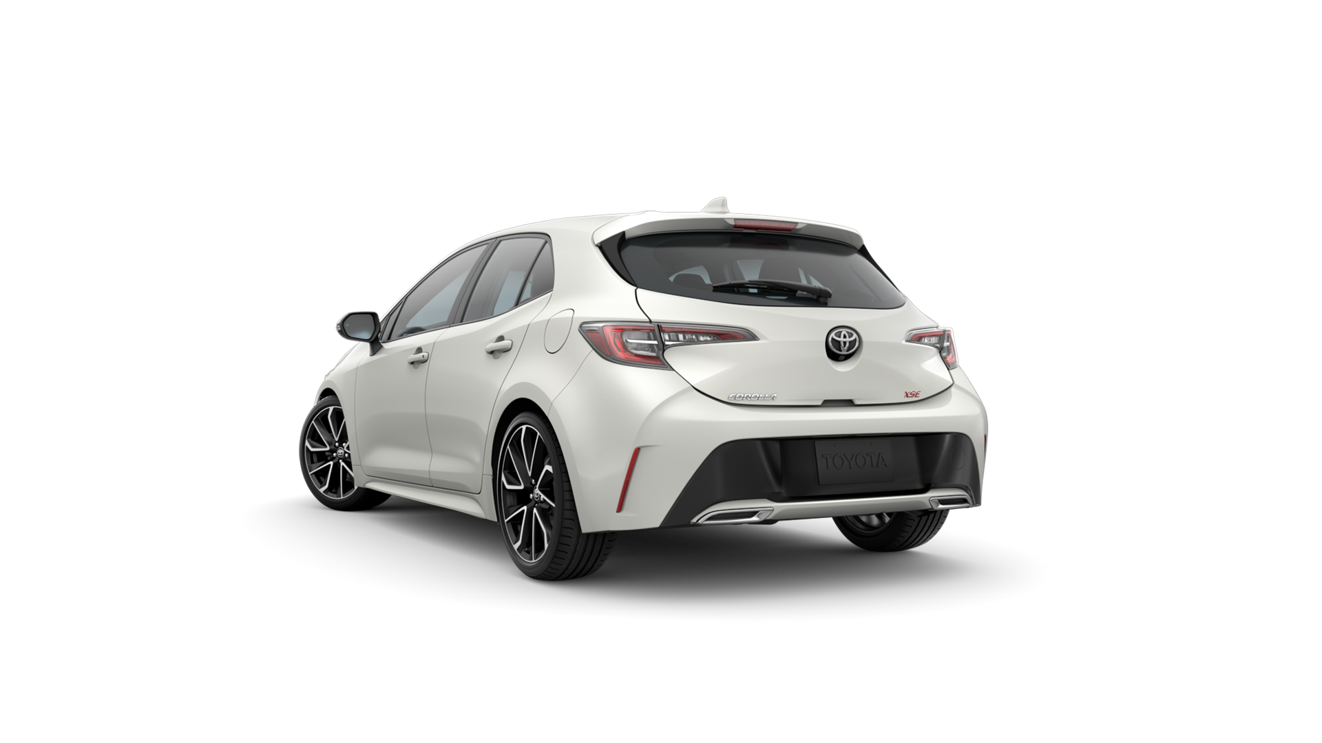 2021 Toyota Hatchback in Super White.