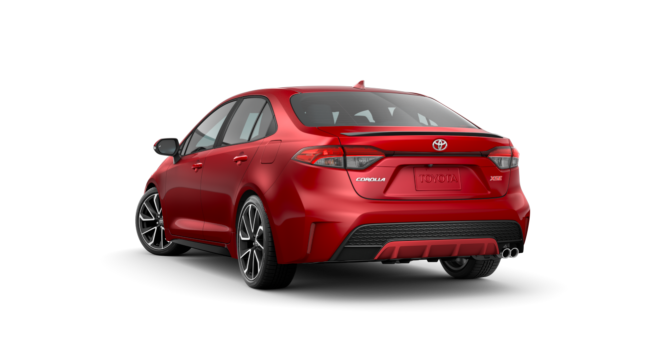 2021 Toyota Corolla in Barcelona Red Metallic.
