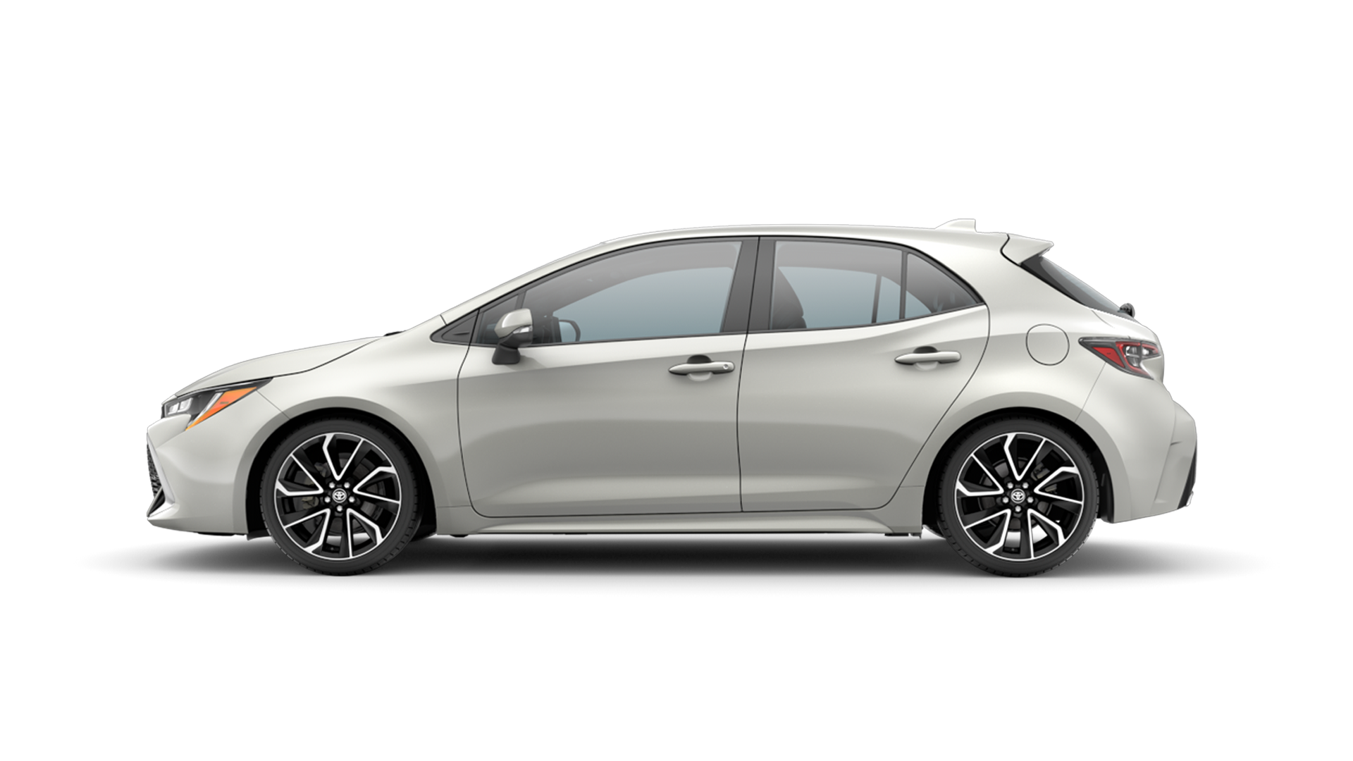 2021 Toyota Hatchback in Windchill Pearl.