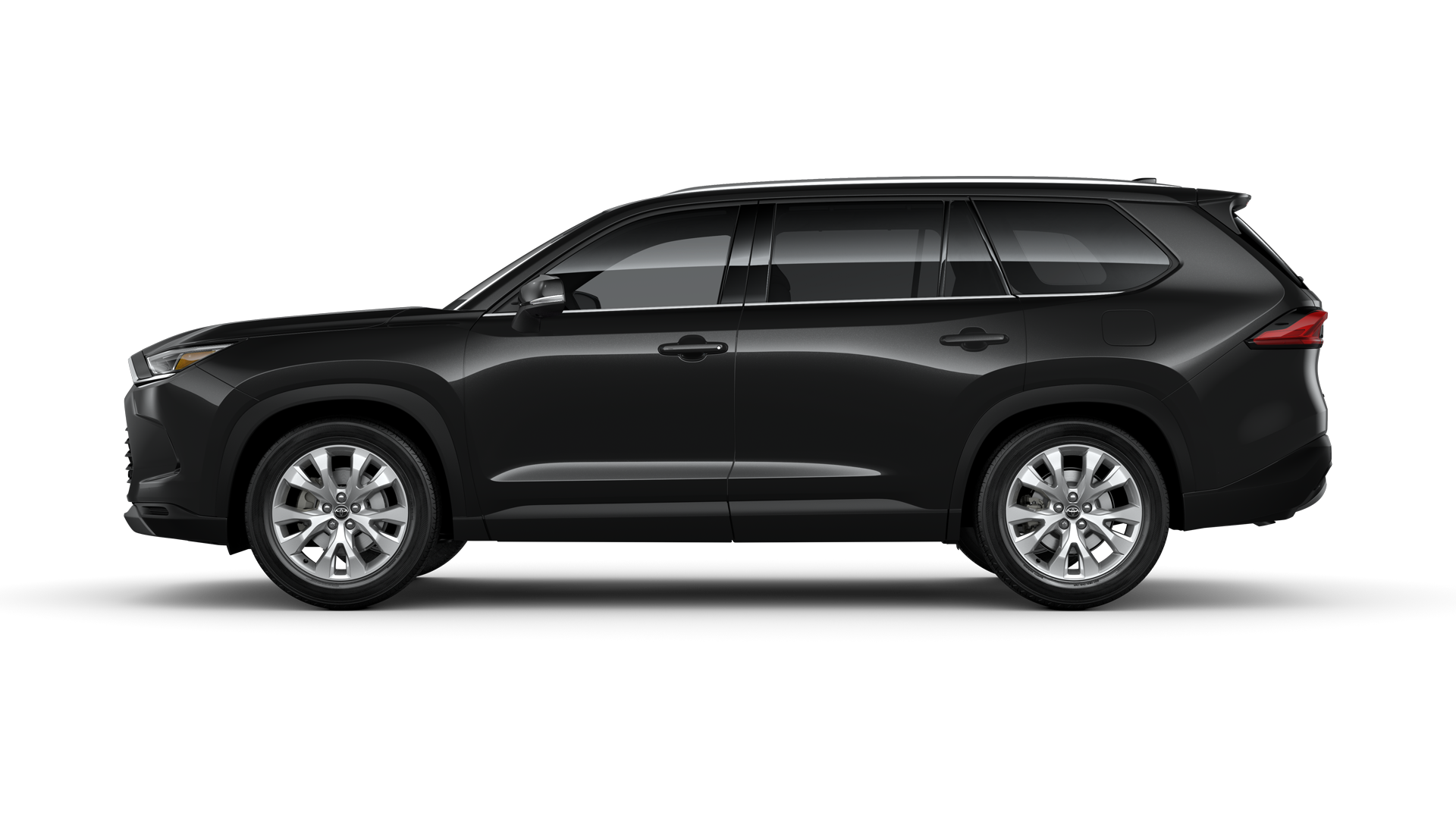 2024 Toyota Highlander in Midnight Black Metallic.