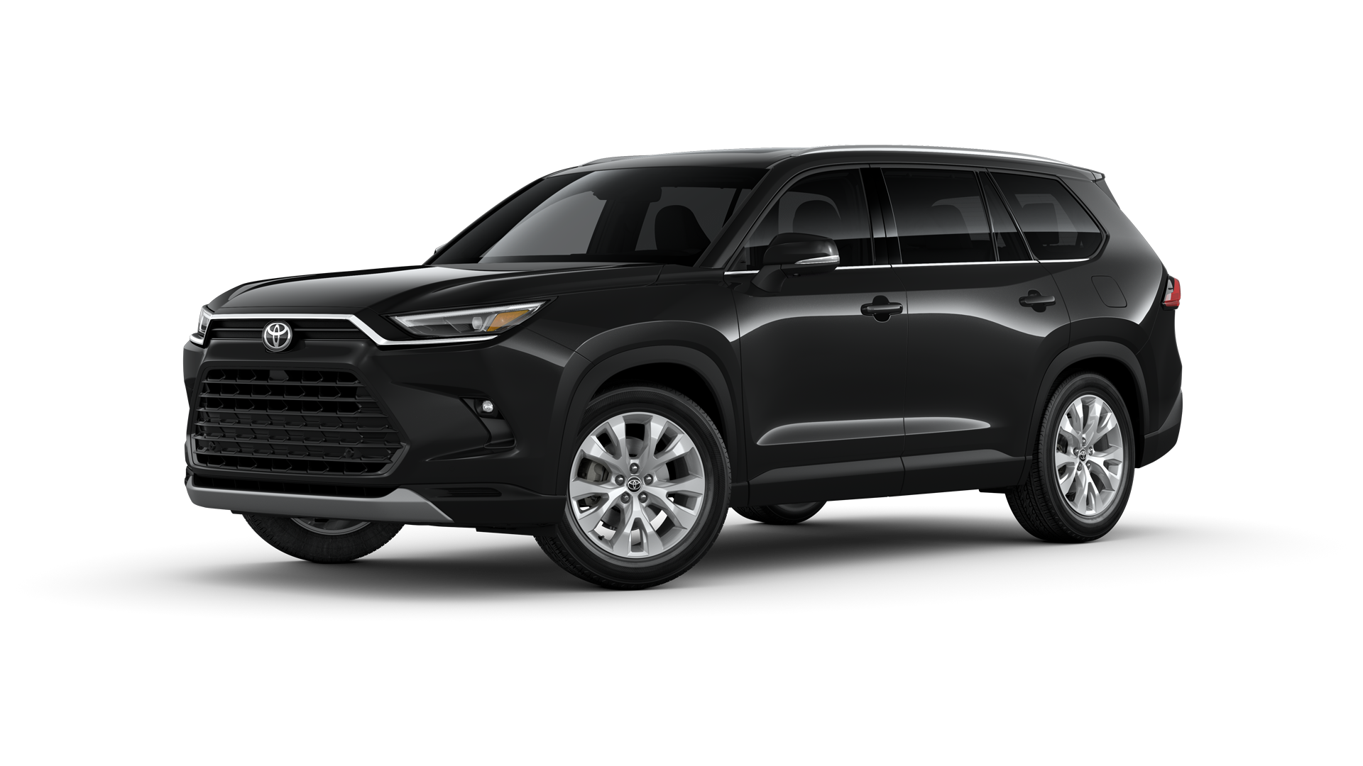 2024 Toyota Highlander in Midnight Black Metallic.