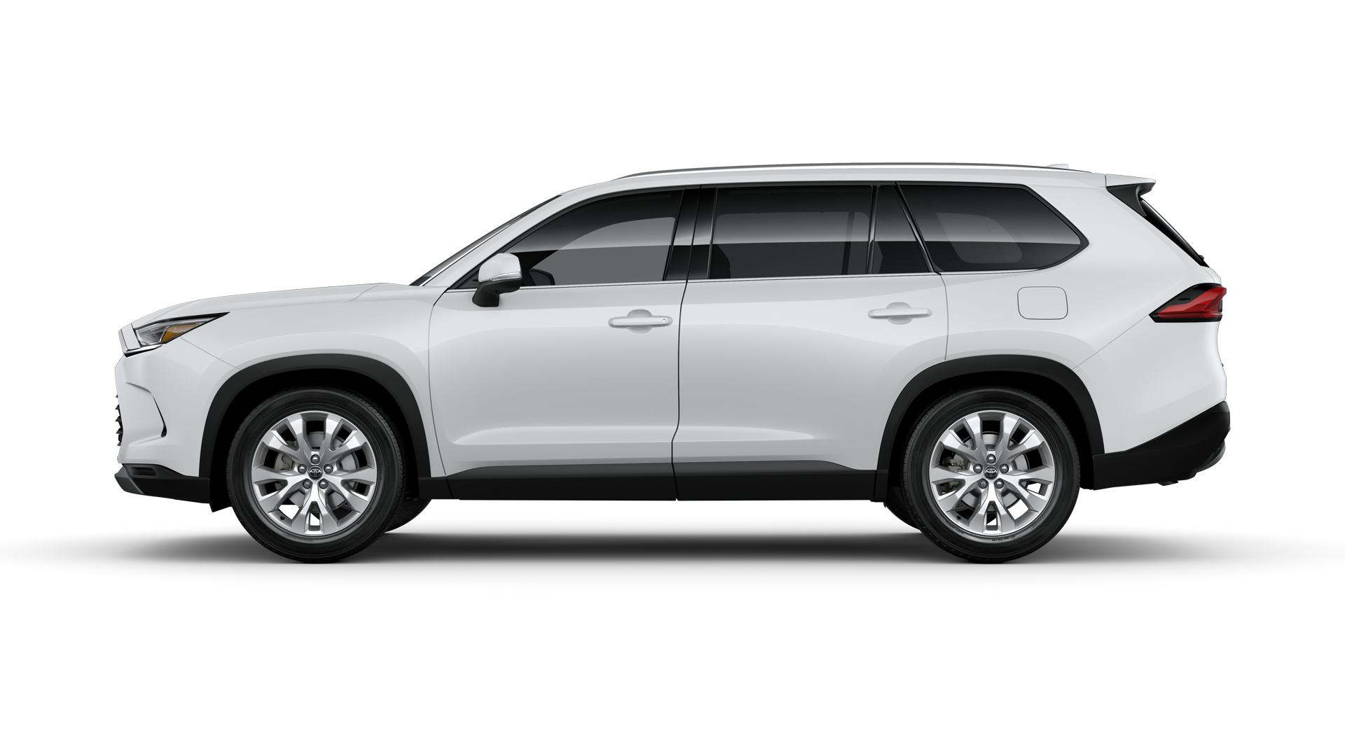 2024 Toyota Highlander in Wind Chill Pearl.