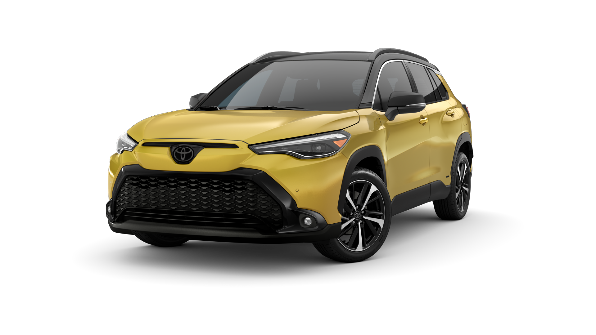 Three-sixty image of 2024 Corolla Cross Hybrid in Acidic Blast Metallic / Jet Black Roof