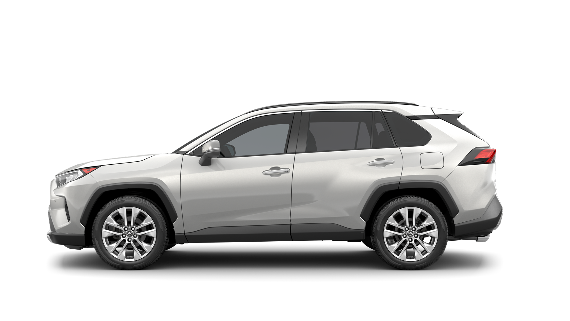 2021 Toyota RAV4 in Blizzard Pearl.