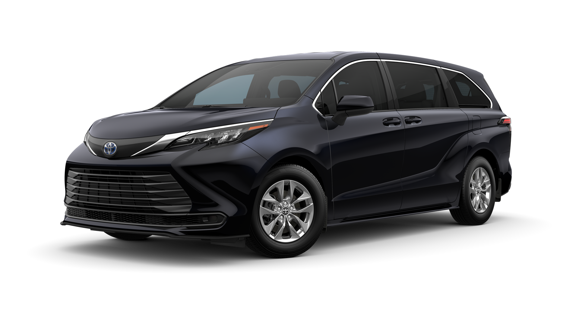 2024 Toyota Sienna in Midnight Black Metallic.