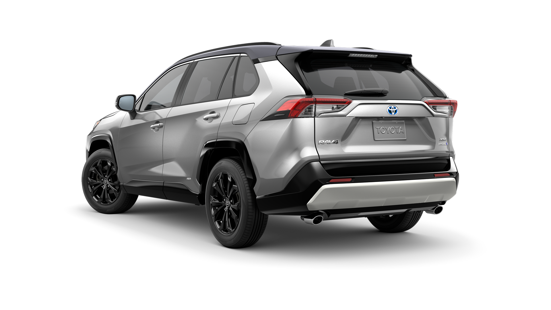 2022 Toyota RAV4 in Silver Sky Metallic/Midnight Black Metallic Roof.