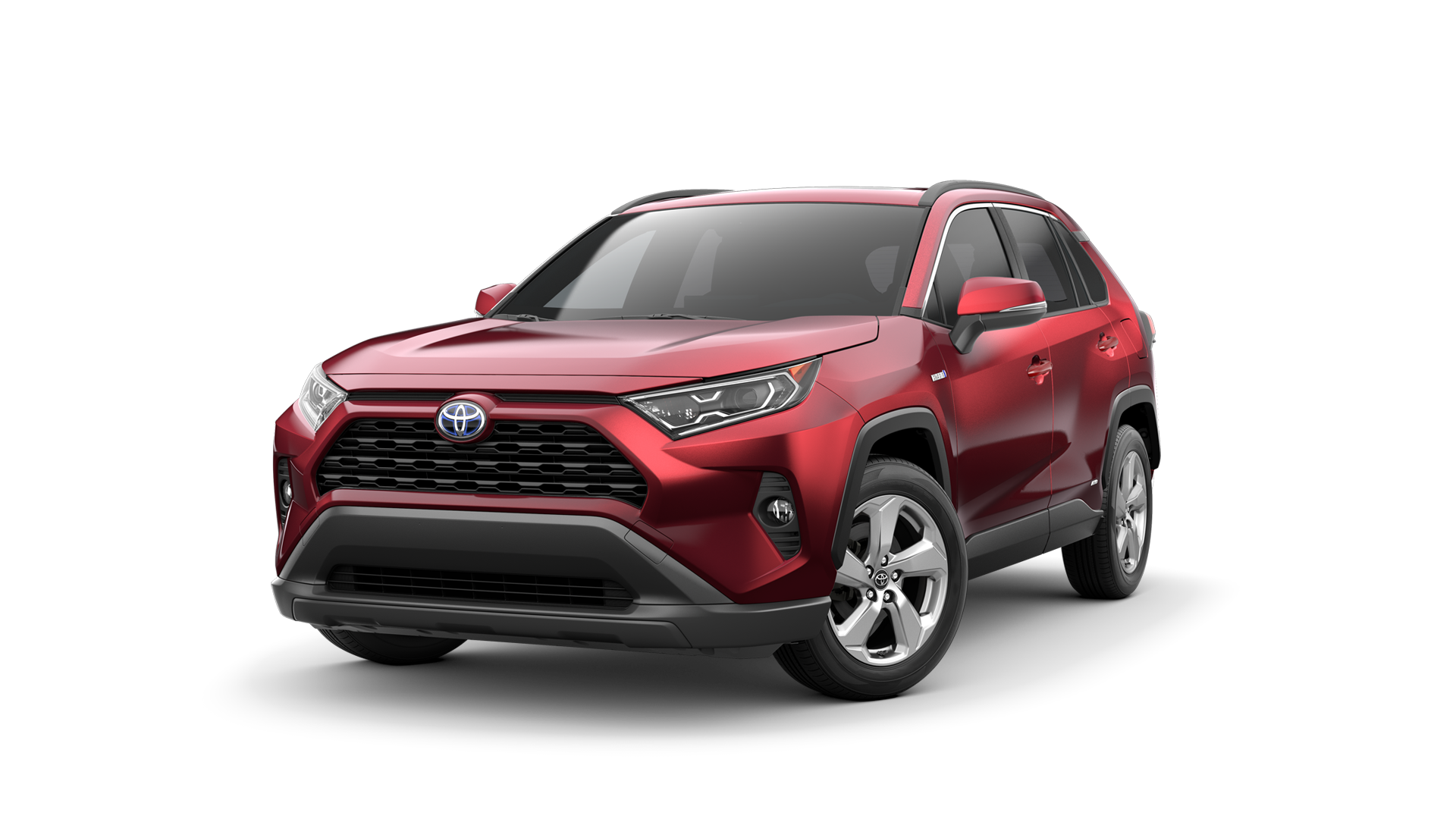 2021 Toyota RAV4 in Ruby Flare Pearl.