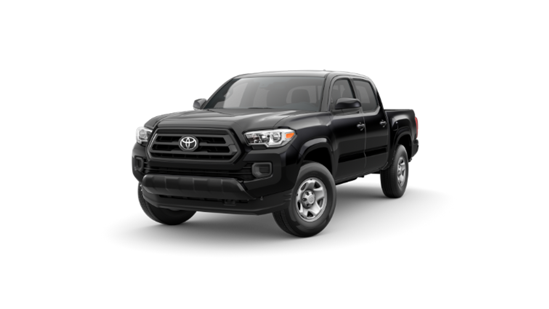 2021 Toyota Tacoma in Midnight Black Metallic.