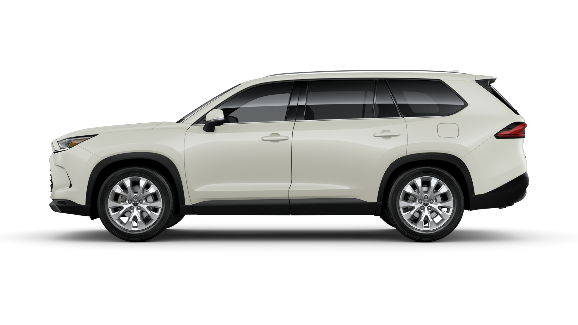 2024 Toyota Highlander in Coastal Cream.