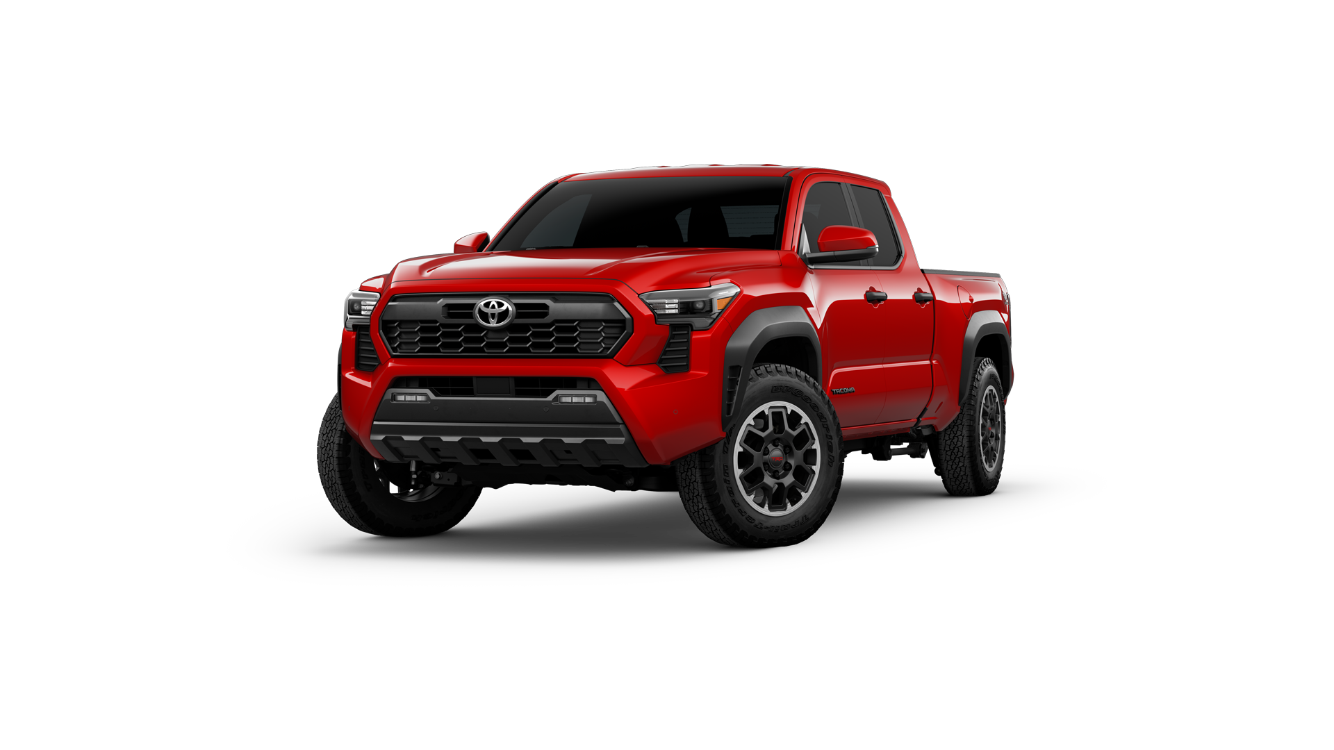 2024 Toyota Tacoma in Supersonic Red.