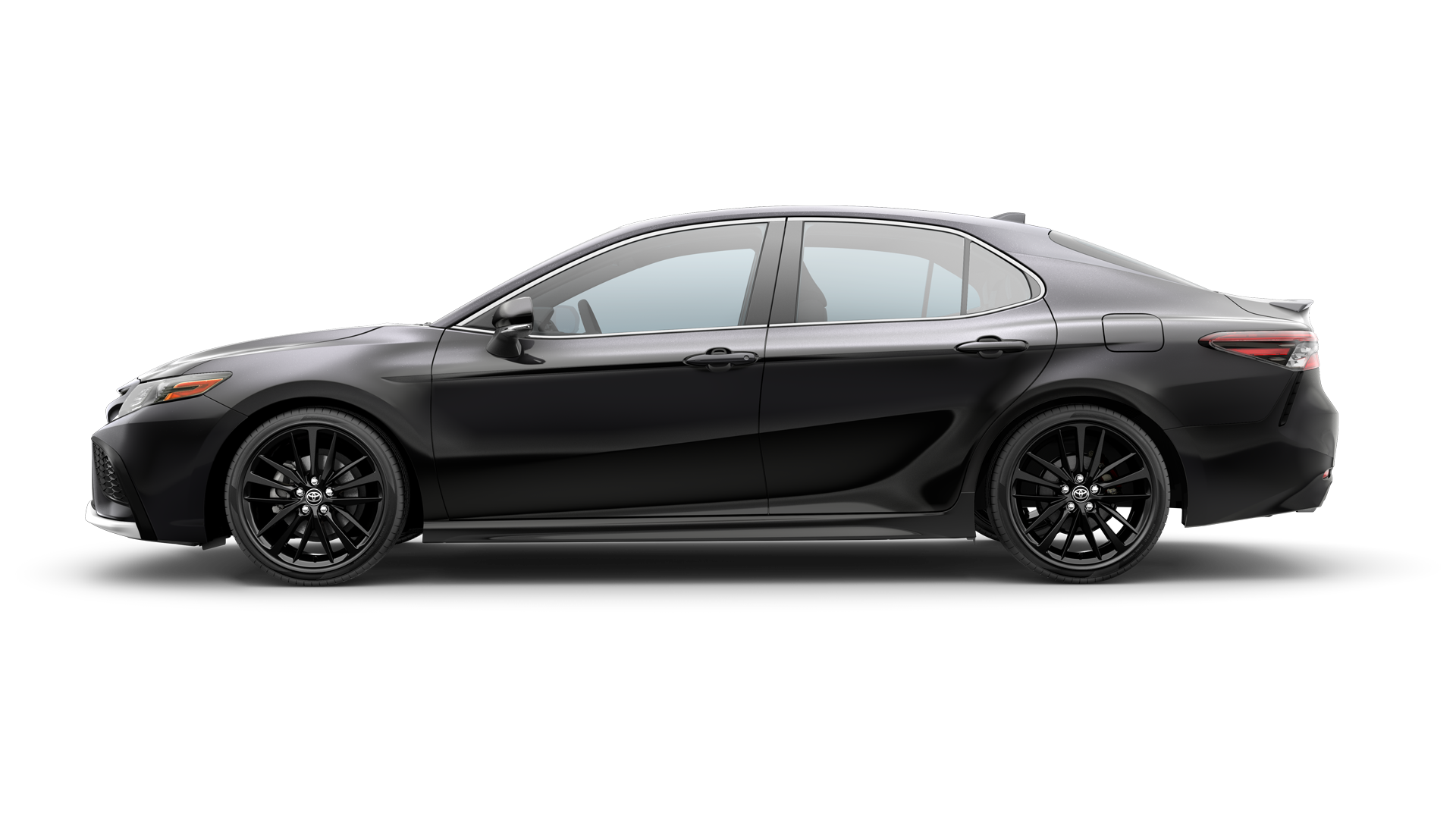 2023 Toyota Camry in Midnight Black Metallic.