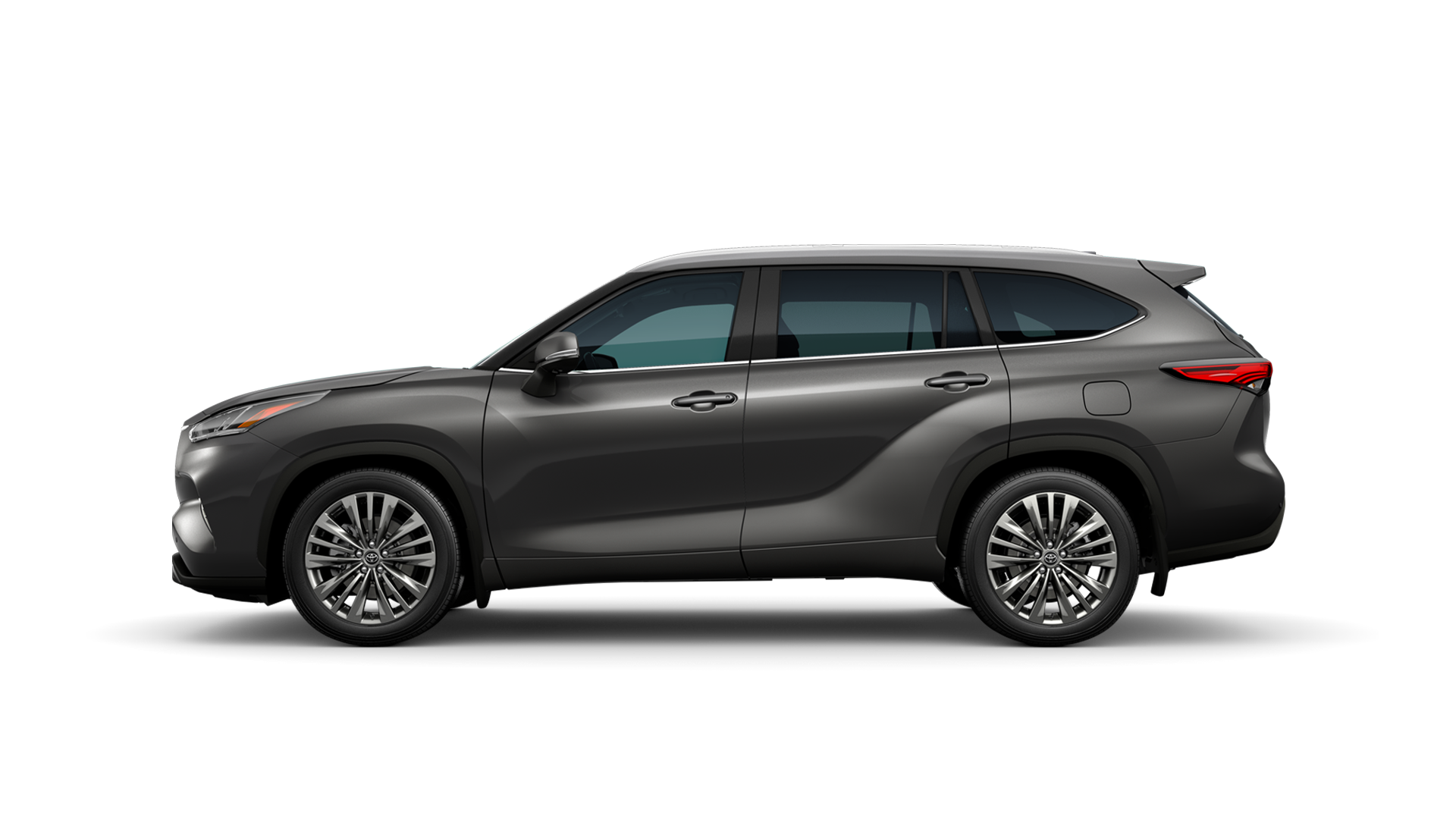 2022 Toyota Highlander in Magnetic Gray Metallic.