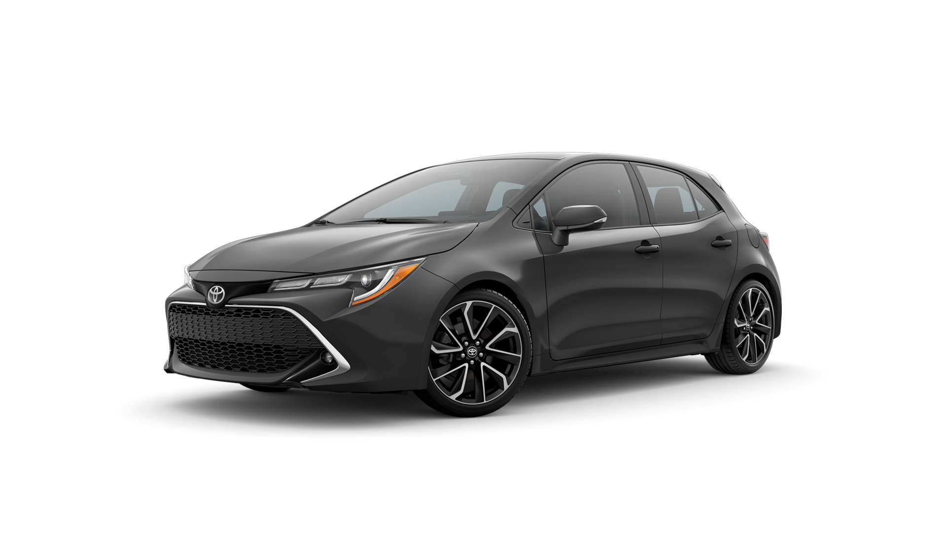 2021 Toyota Hatchback in Magnetic Gray Metallic.