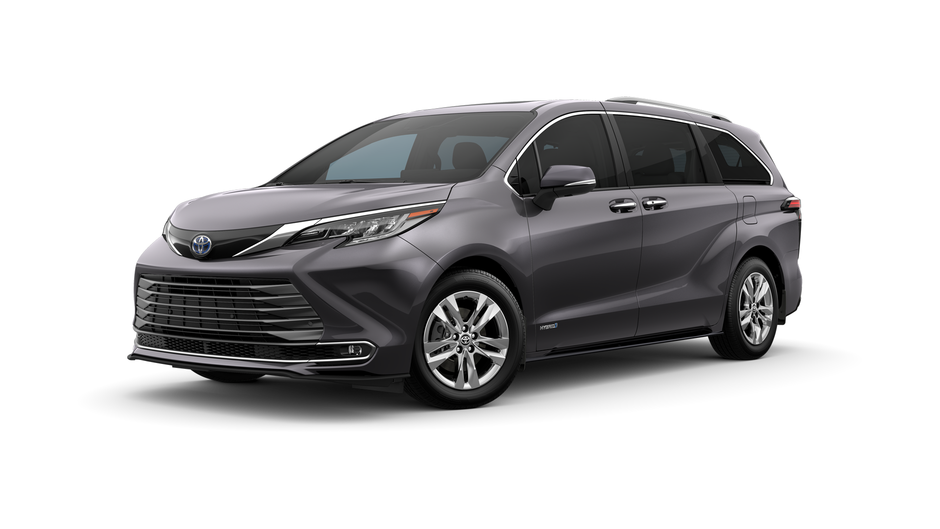 2021 Toyota Sienna in Predawn Gray Mica.