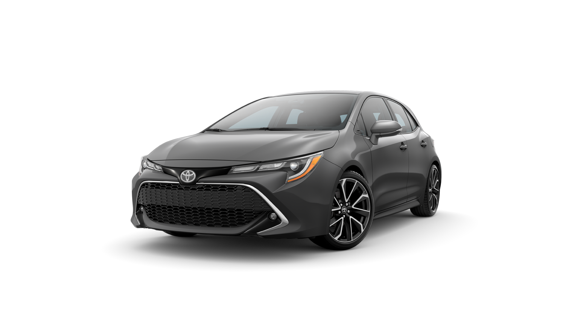 2021 Toyota Hatchback in Magnetic Gray Metallic.
