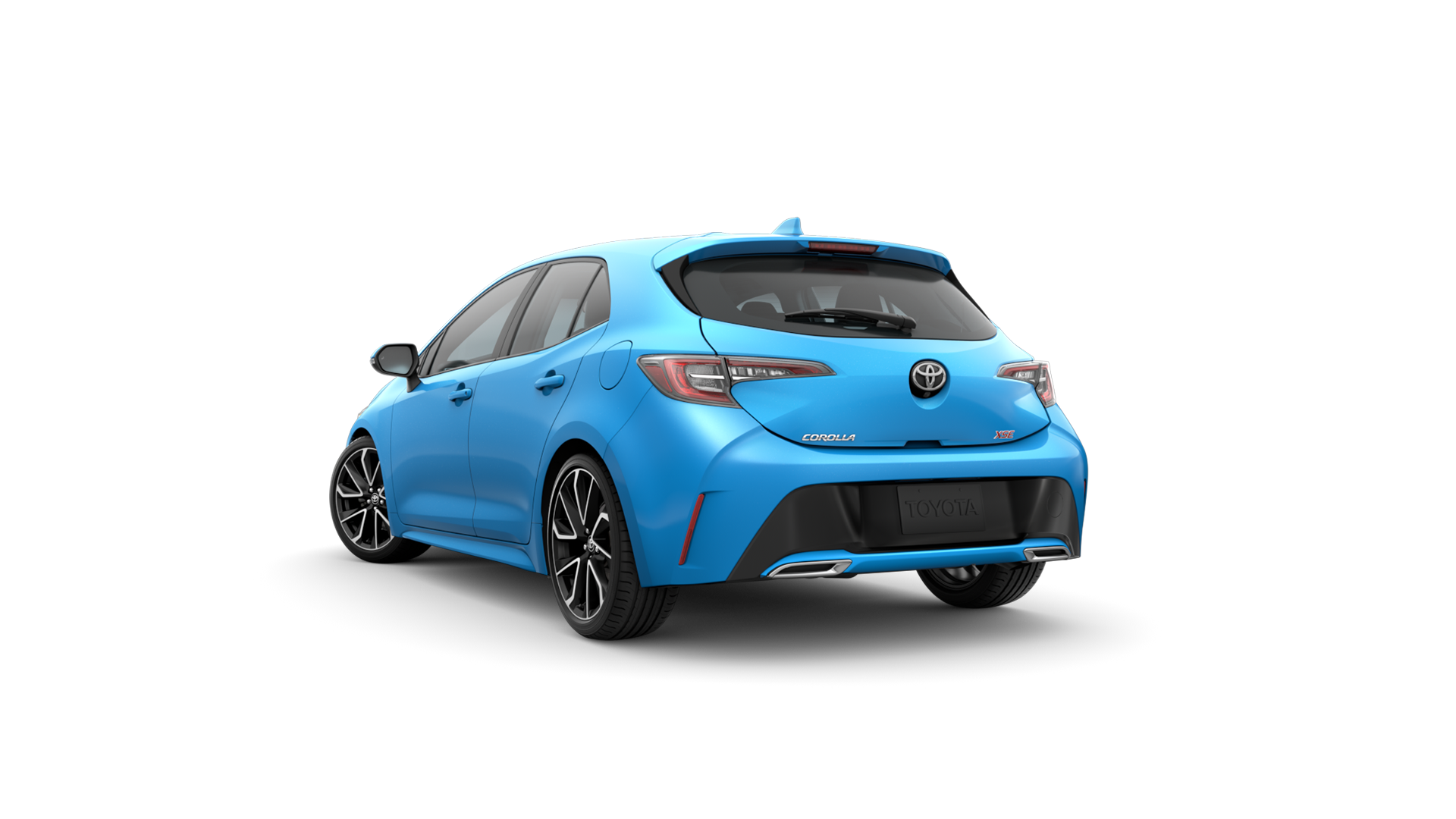 2021 Toyota Hatchback in Blue Flame.