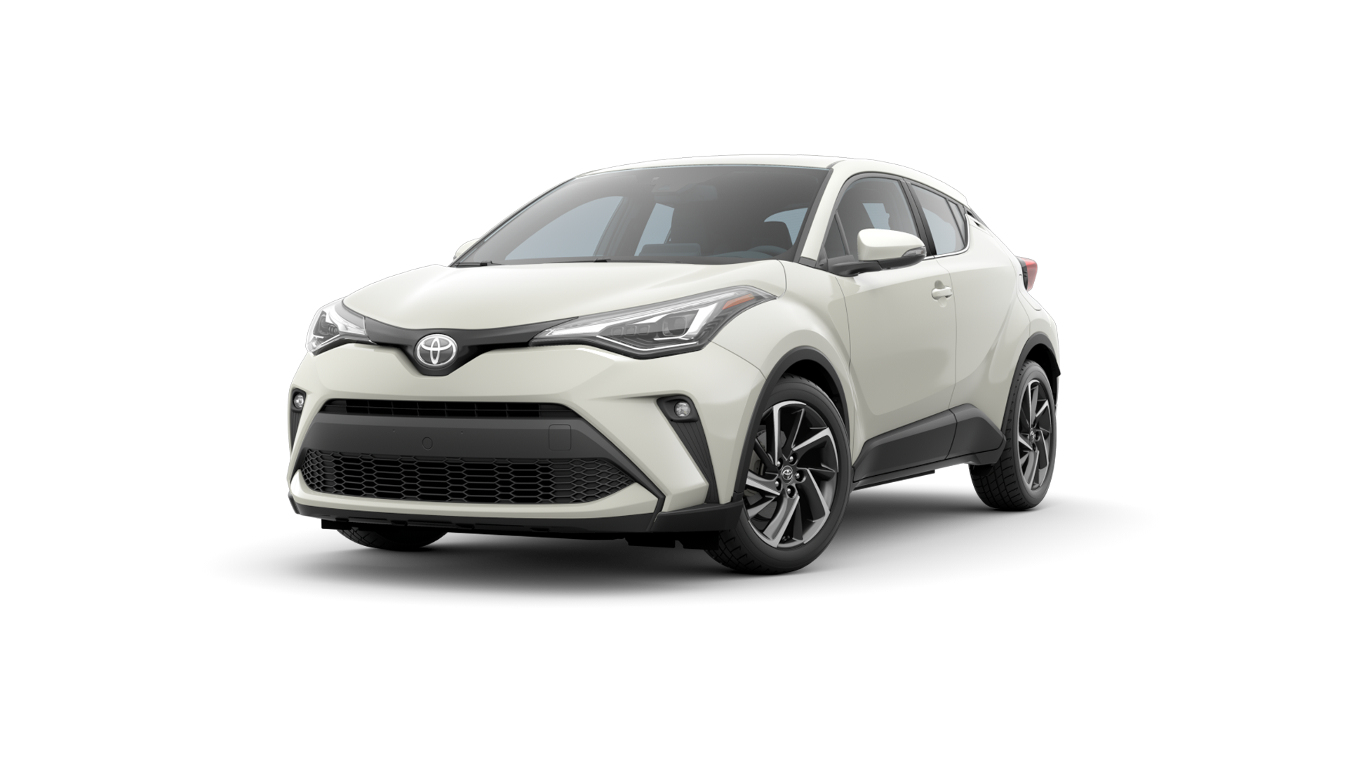 2022 Toyota C-HR in Wind Chill Pearl/Black Roof.