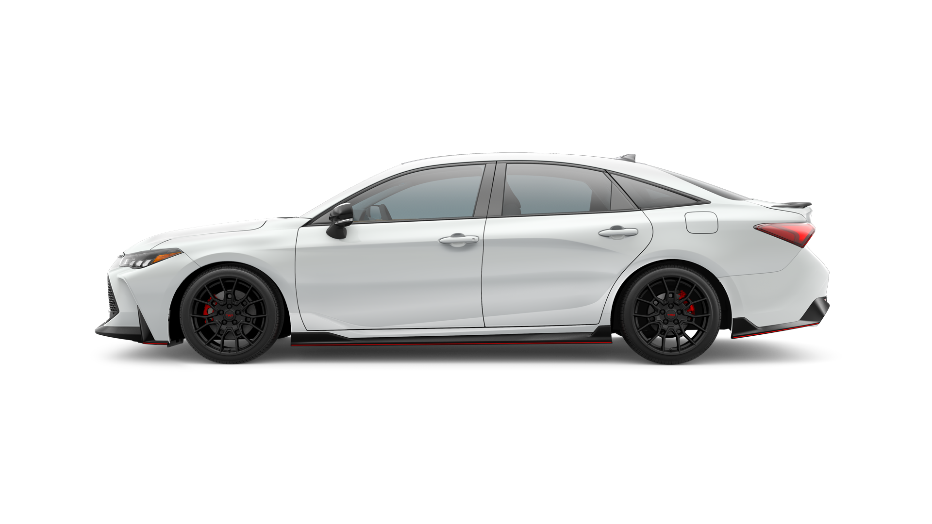 2021 Toyota Avalon in Wind Chill Pearl w/ Midnight Black Metallic Roof.