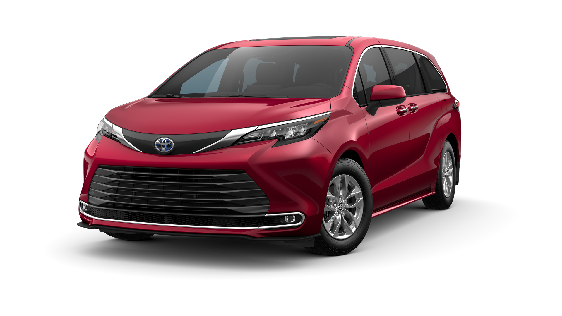 2024 Toyota Sienna in Ruby Flare Pearl.