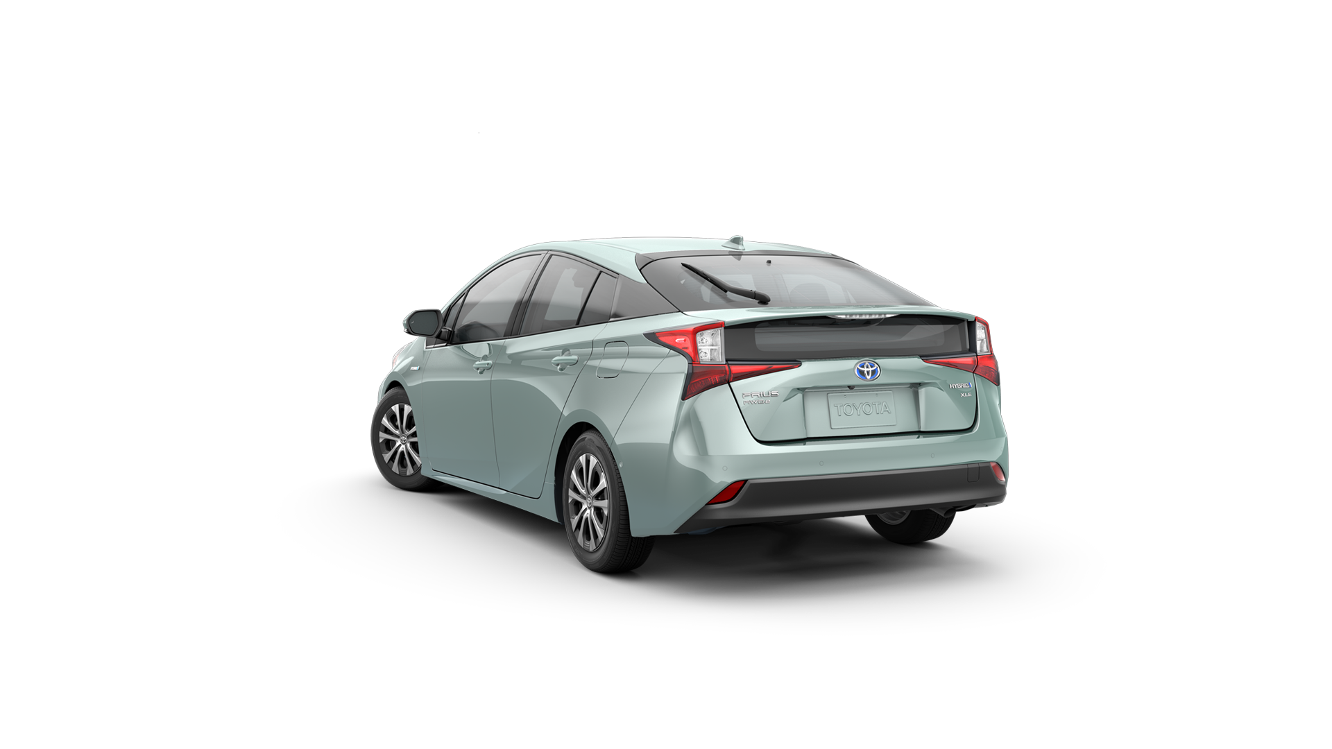 2021 Toyota Prius in Sea Glass Pearl.