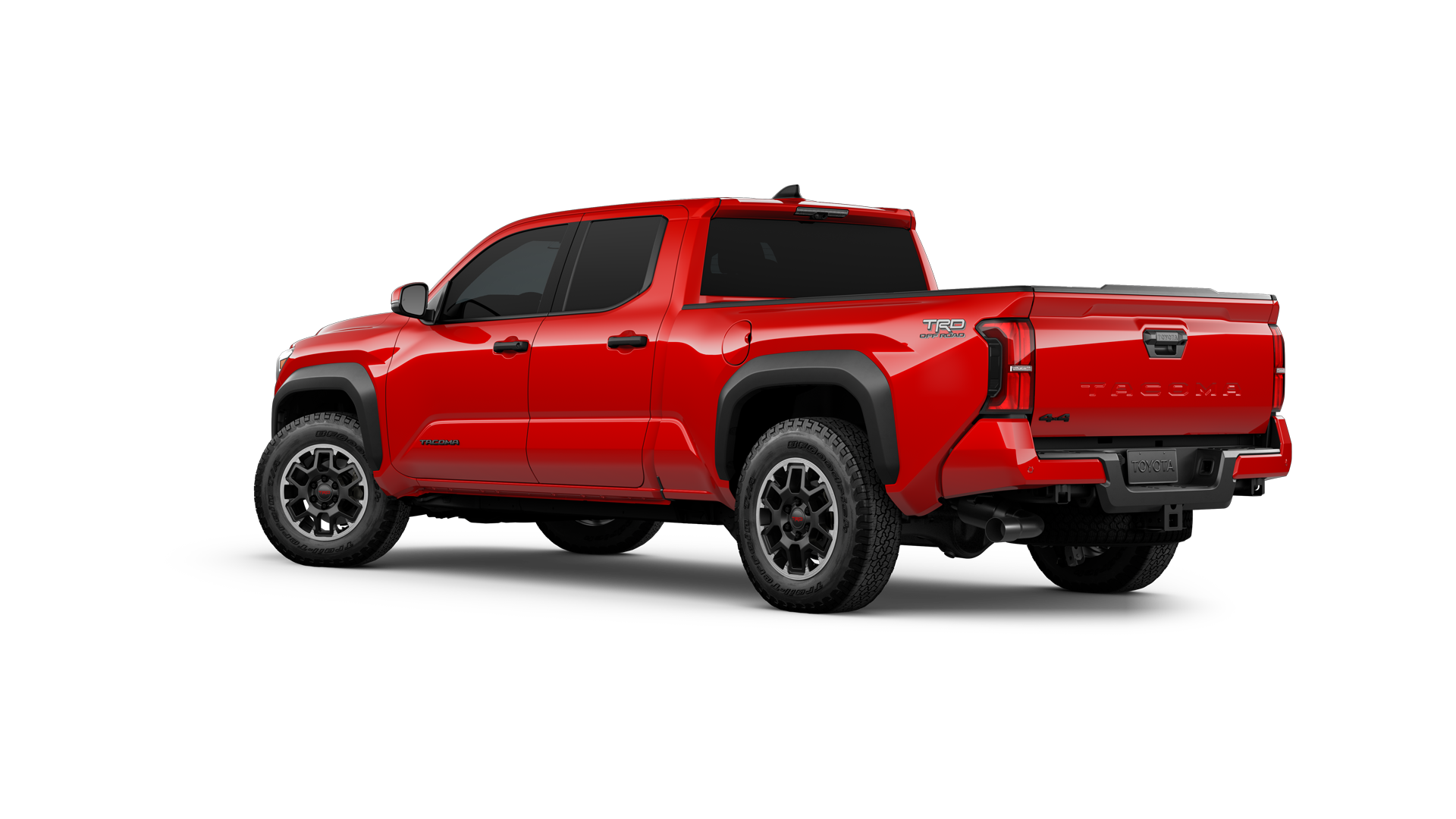 2024 Toyota Tacoma in Supersonic Red.