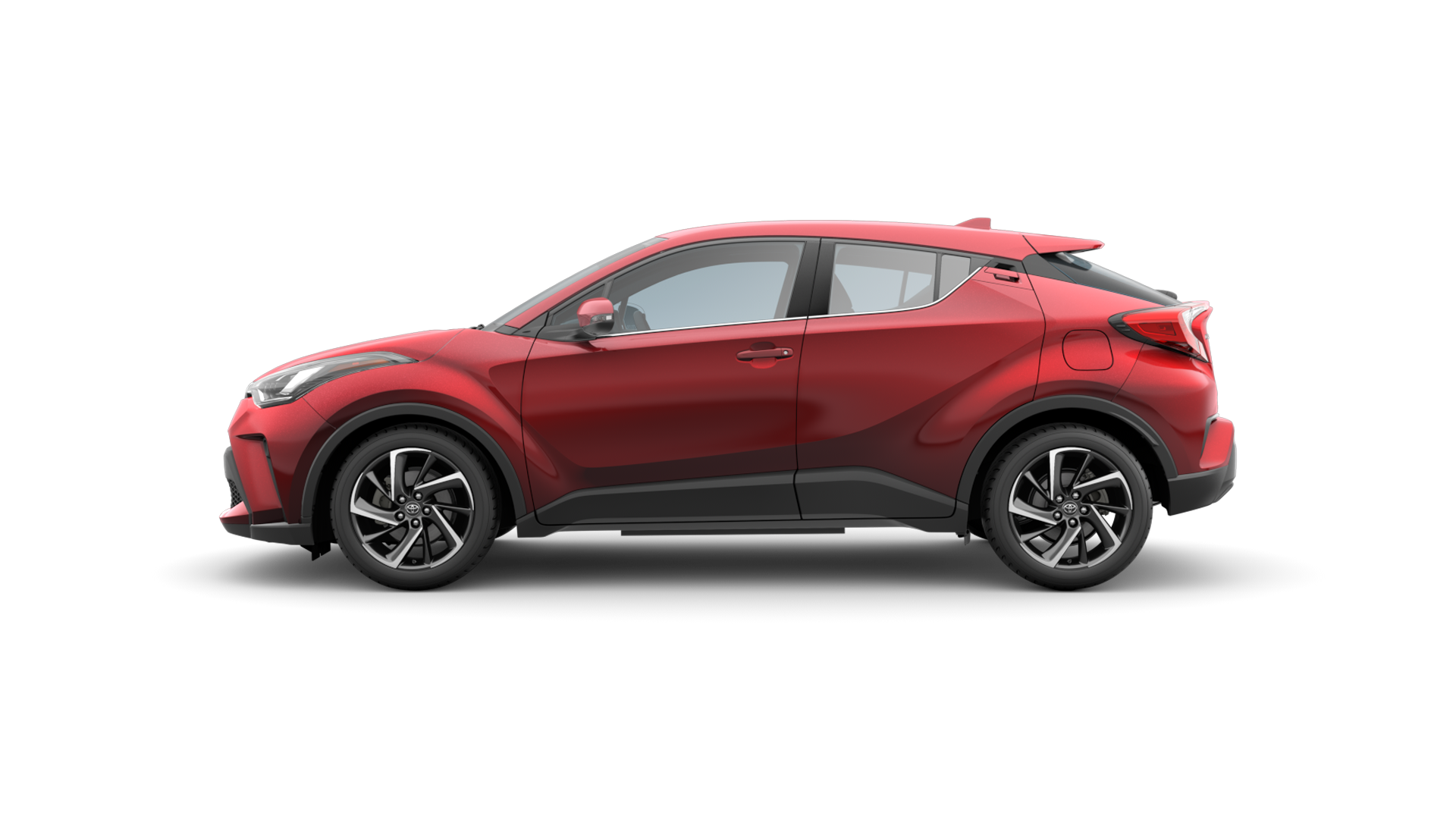 2022 Toyota C-HR in Supersonic Red.