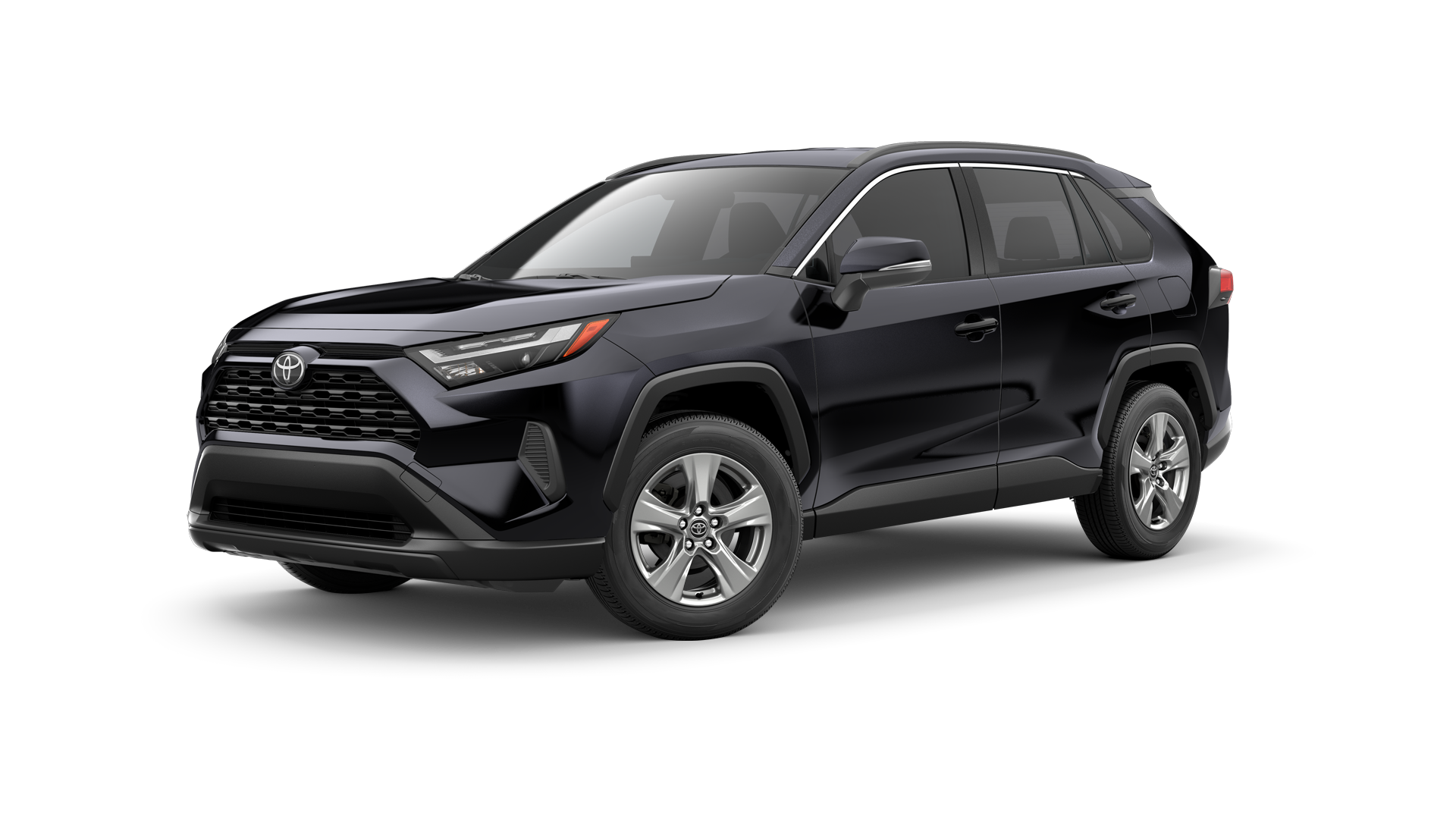 2024 Toyota RAV4 in Midnight Black Metallic.