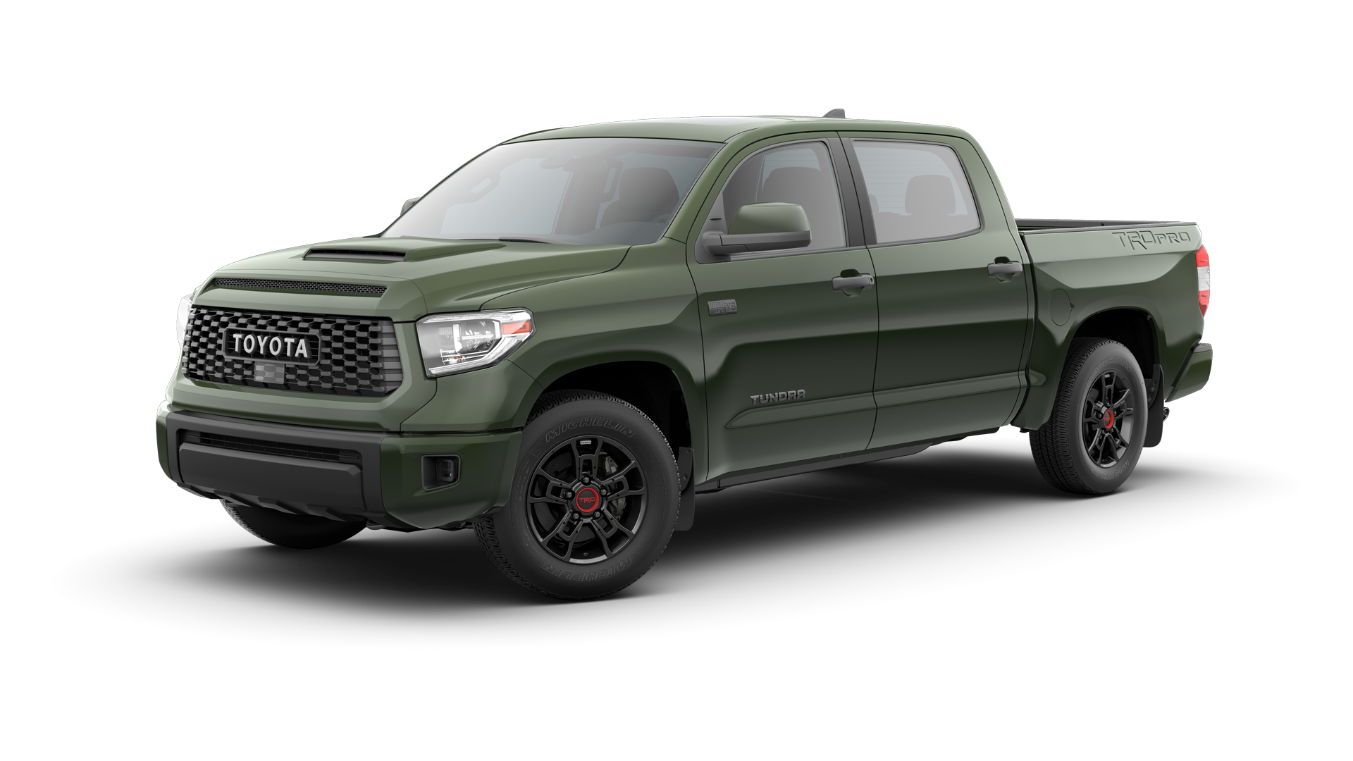 2021 Toyota Tundra in Army Green.