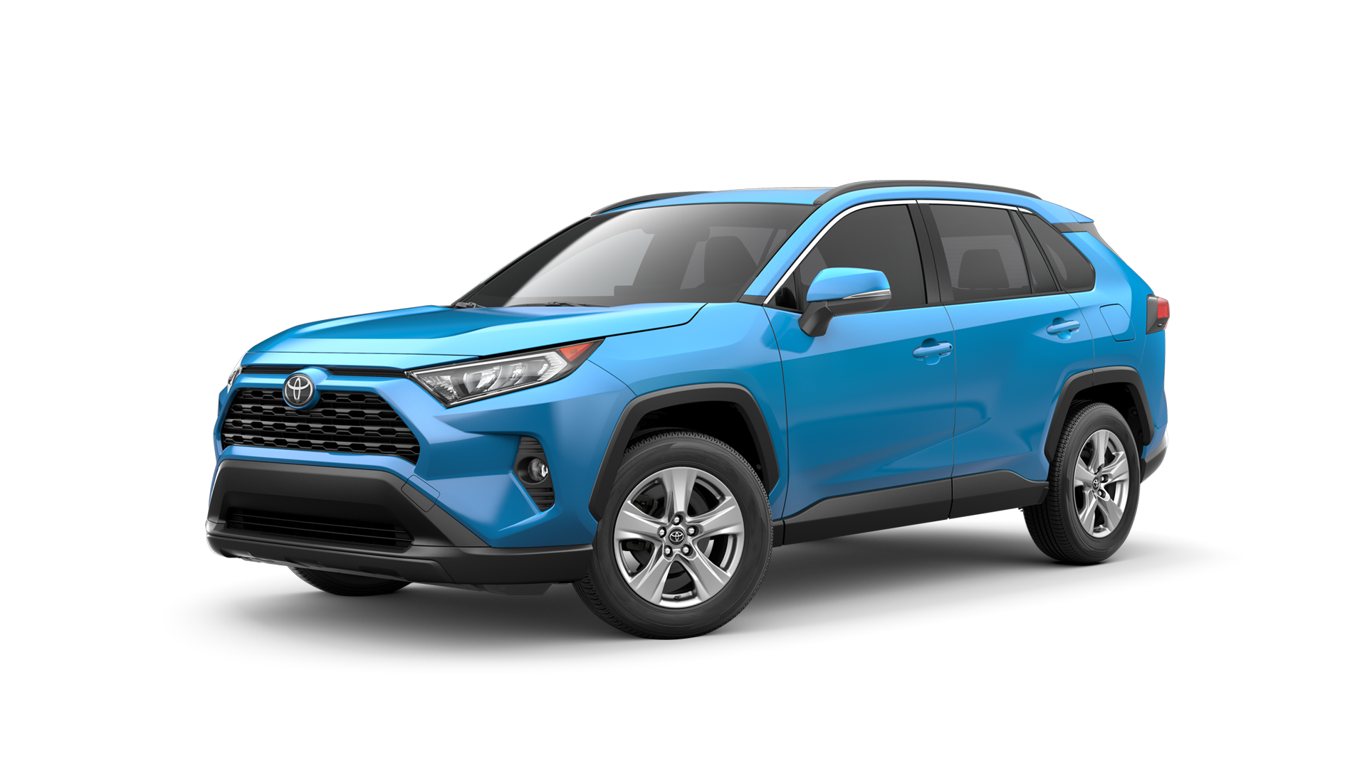 2021 Toyota RAV4 in Blue Flame.