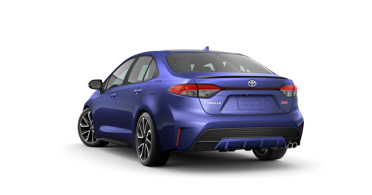 2021 Toyota Corolla in Blue Crush Metallic.