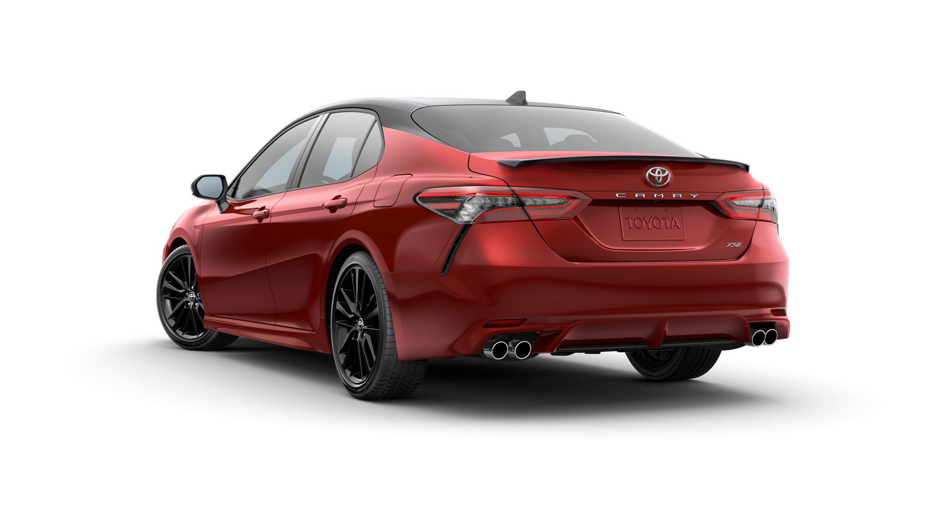 2023 Toyota Camry in Supersonic Red/Midnight Black Metallic Roof*.
