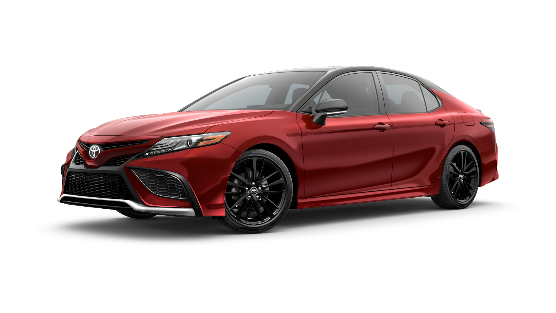 2024 Toyota Camry in Supersonic Red/Midnight Black Metallic Roof*.