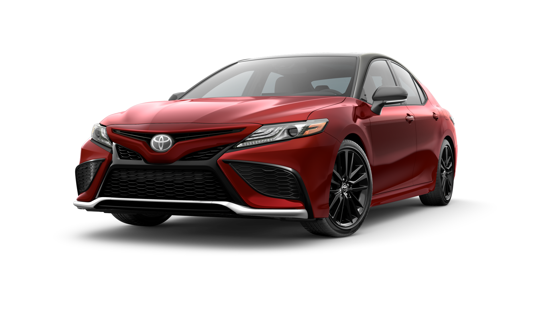 2023 Toyota Camry in Supersonic Red/Midnight Black Metallic Roof*.