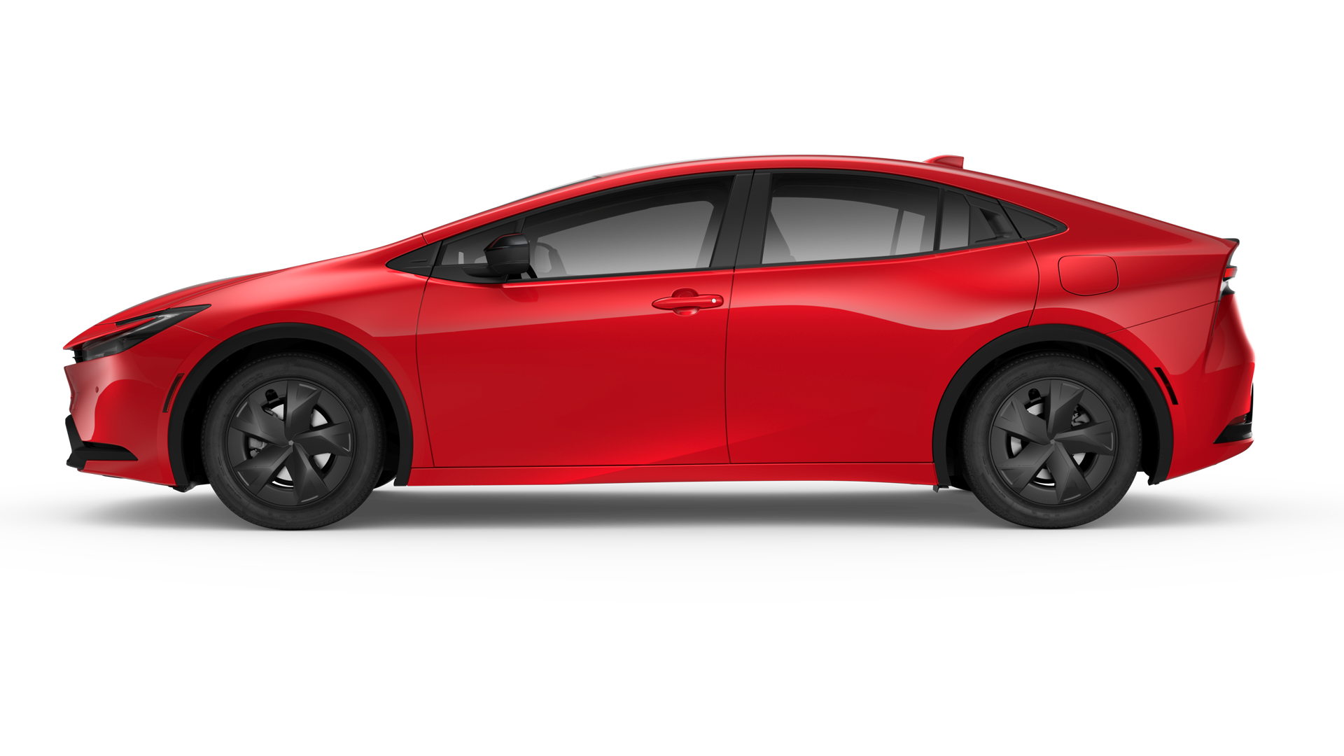 2024 Toyota Prius in Supersonic Red.