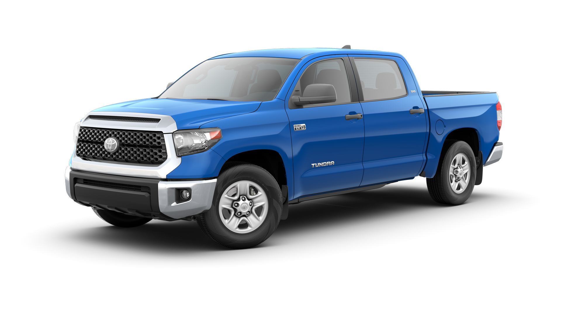 2021 Toyota Tundra in Voodoo Blue.