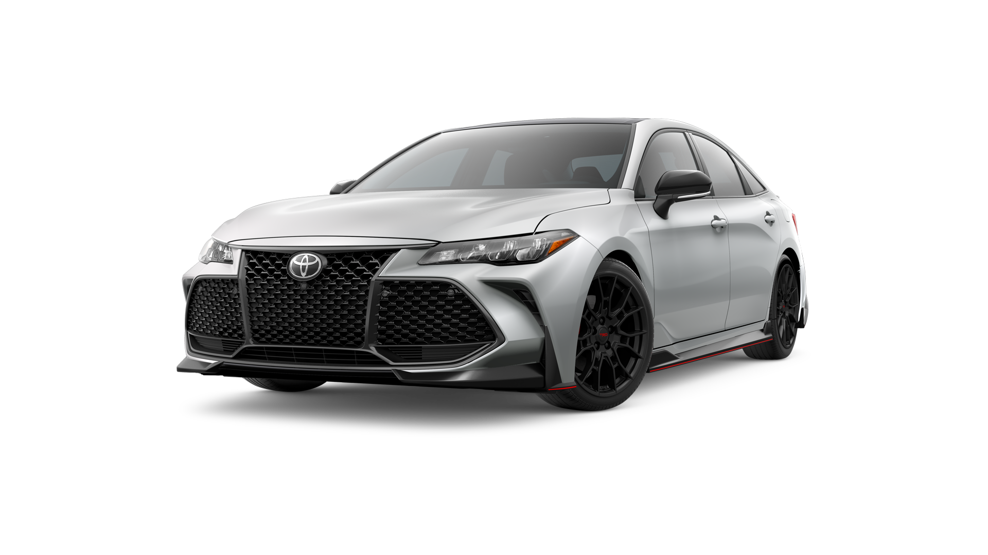 2021 Toyota Avalon in Ice Edge w/ Midnight Black Metallic Roof.