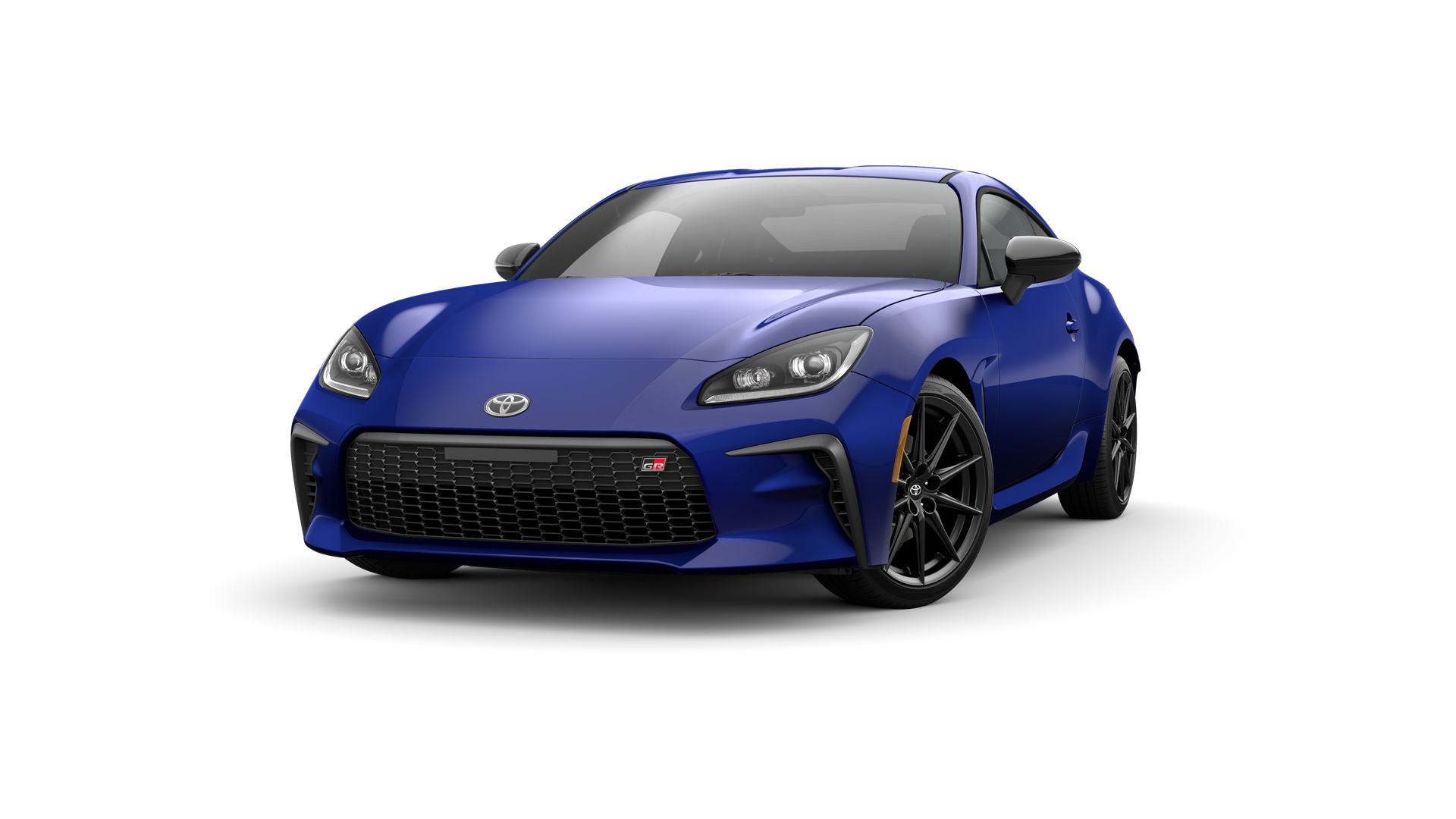 2023 Toyota GR86 in Trueno Blue.